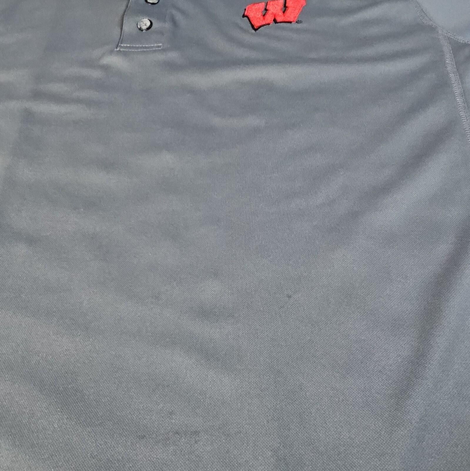 Pro Edge Pro Edge L WI Badgers Polo Small Stains Size ONE SIZE - 5 Thumbnail