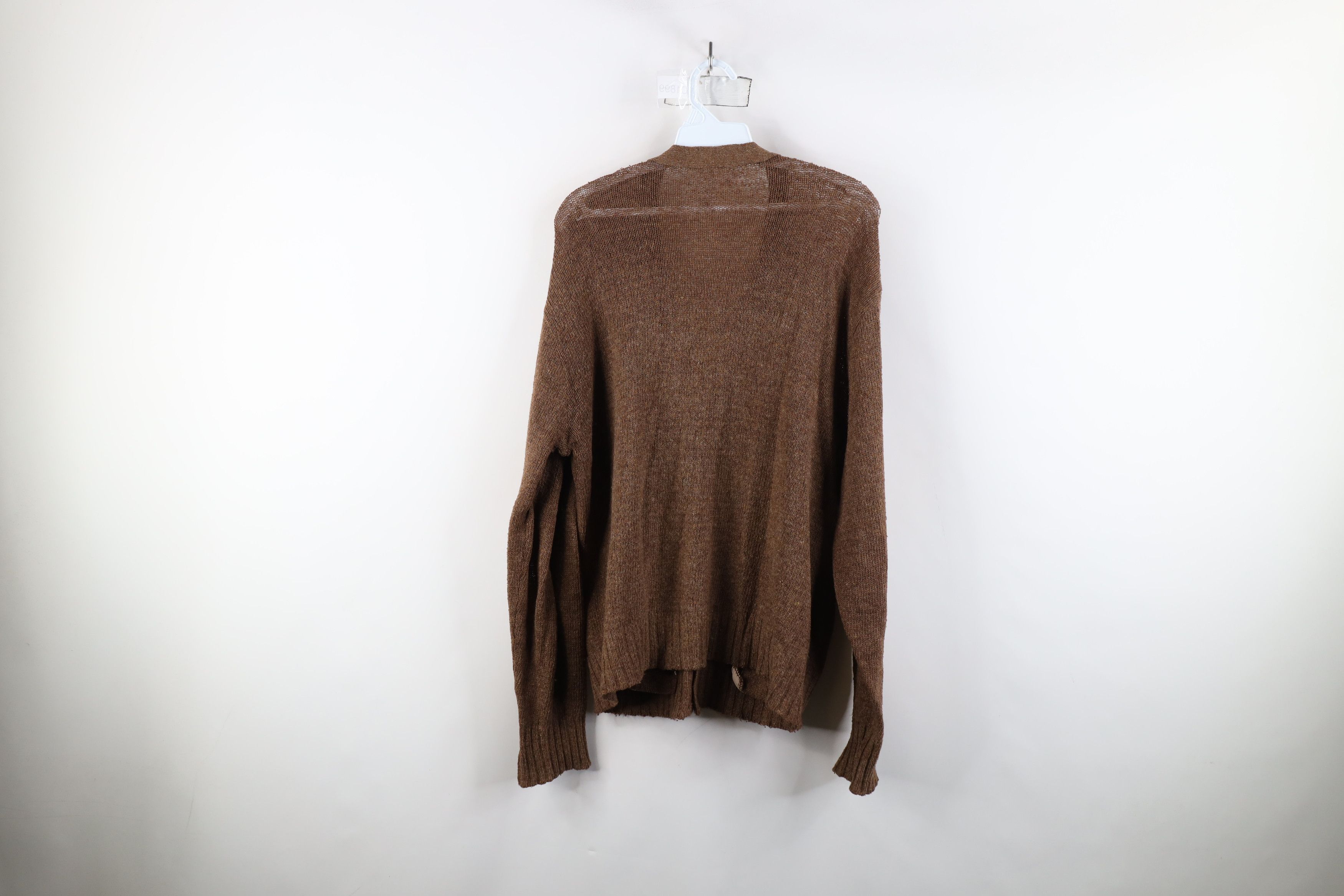 Vintage Vintage 50s 60s Streetwear Shetland Knit Cardigan Sweater Size US L / EU 52-54 / 3 - 10 Thumbnail