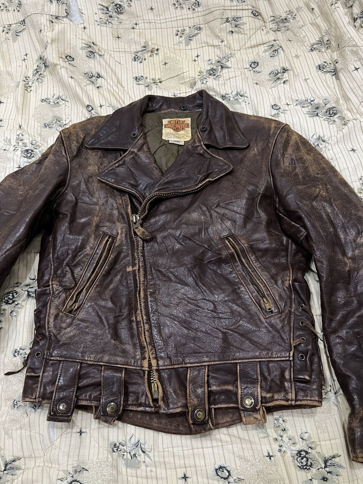 Harley Davidson (Yyyy)🔥🔥RARE VTG HARLEY DAVIDSON USA BIKER JACKET Size US S / EU 44-46 / 1 - 13 Thumbnail