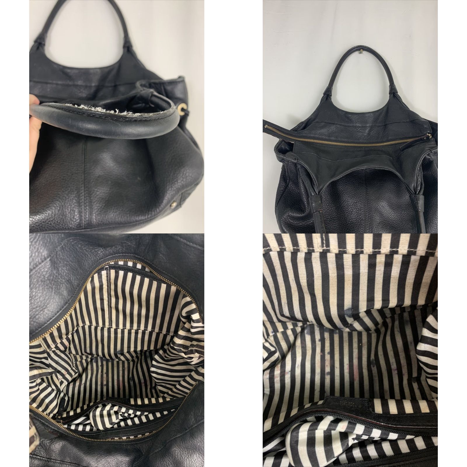 Vintage kate spade new york black pebbled leather shoulder bag zip Size ONE SIZE - 9 Thumbnail