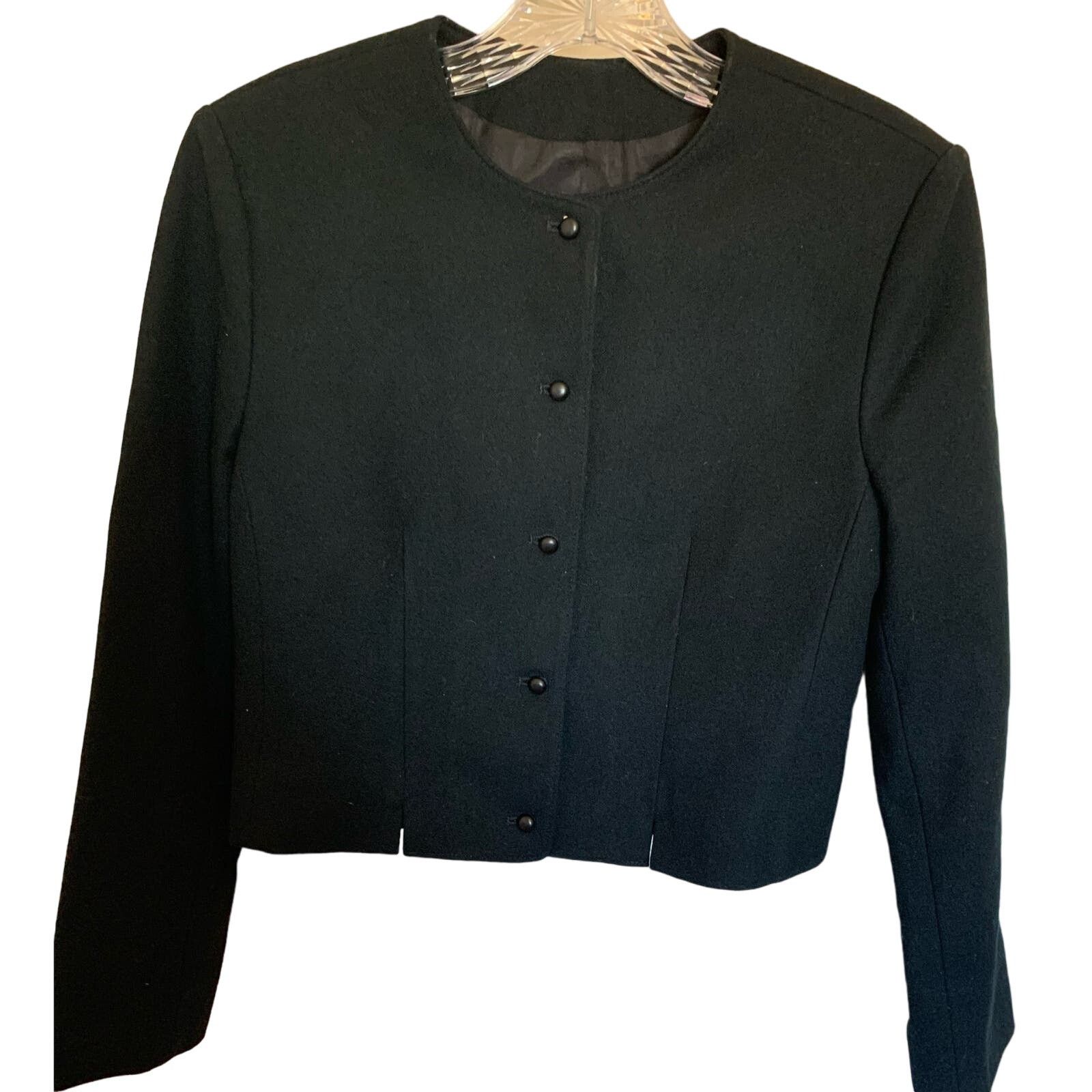 Pendleton Pendleton Petites blazer, wool black collarless Size M / US 6-8 / IT 42-44 - 1 Thumbnail