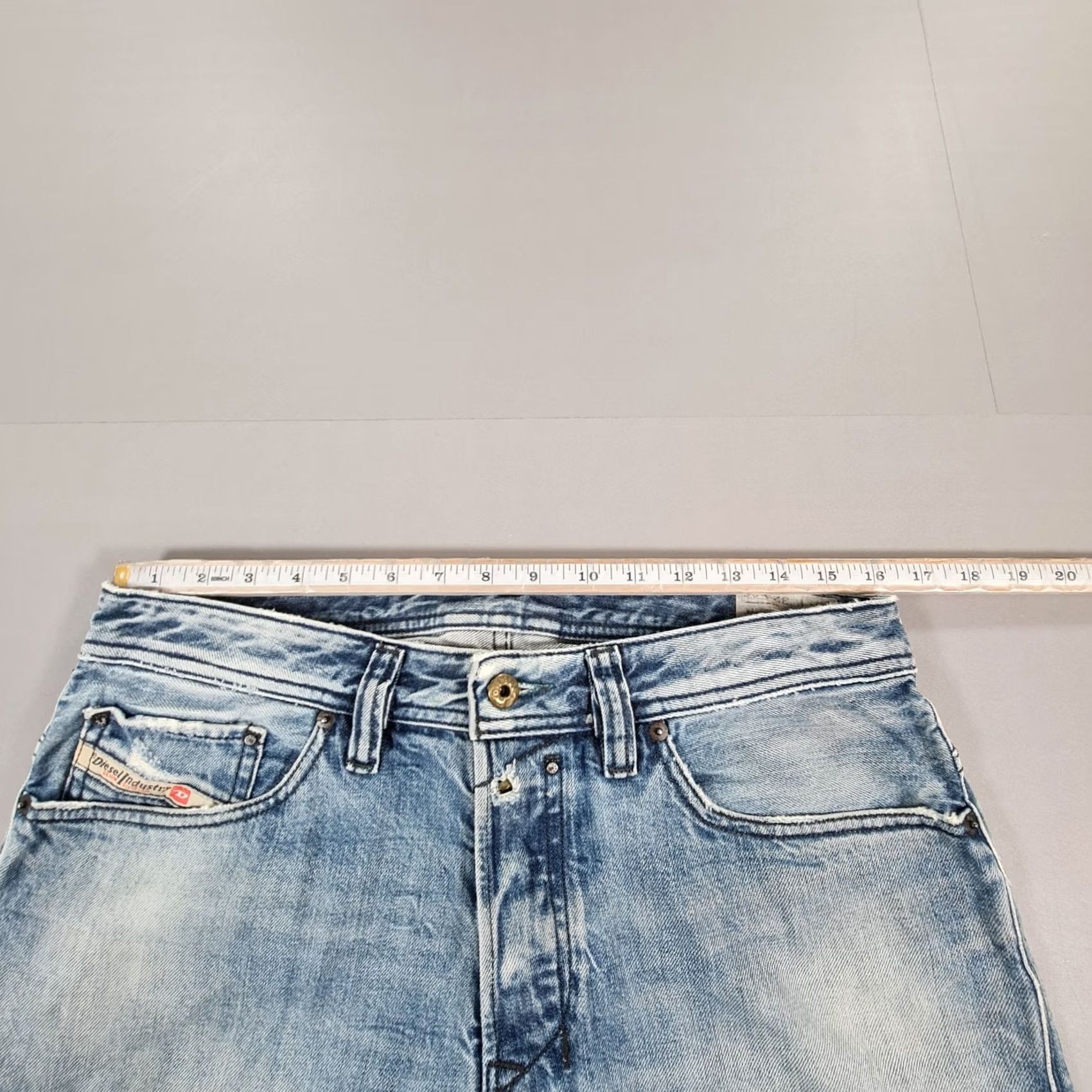 Diesel Diesel Jeans Blue W32 L32 SAFADO Distressed Straight Leg 0814A Mens Jeans W32 L32 Distressed Straight Leg Diesel Safado Men Size US 32 / EU 48 - 7 Thumbnail