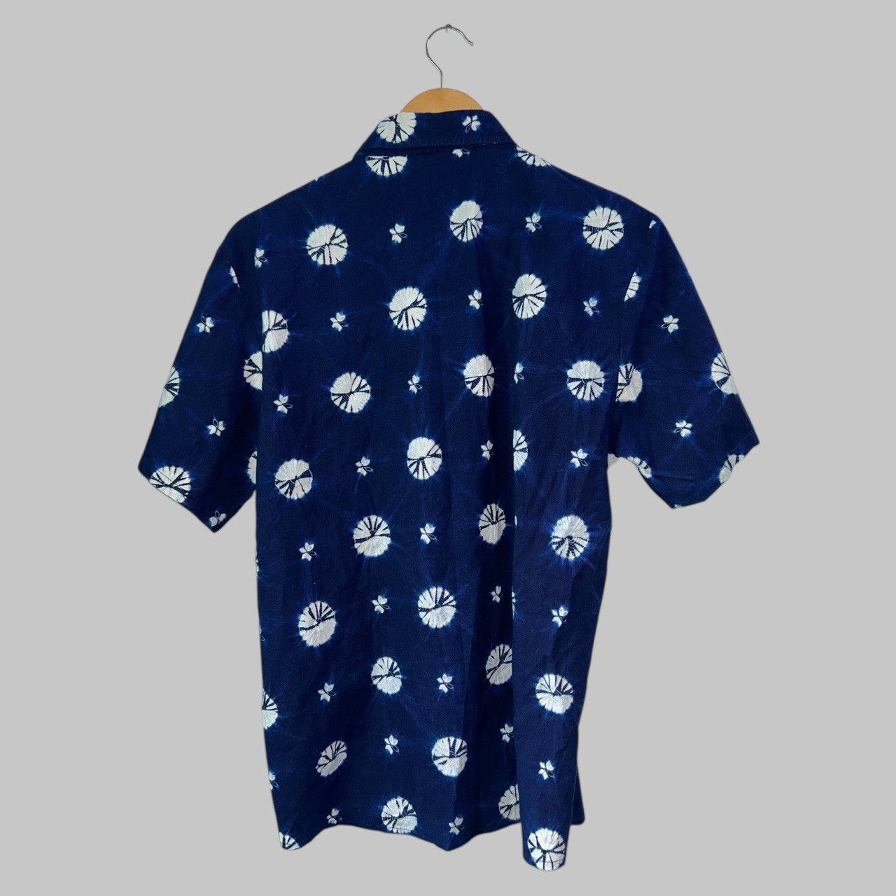 Indigo Japanese Brand Hubao Shibori Indigo Tie Dye Shirt Size US M / EU 48-50 / 2 - 4 Thumbnail