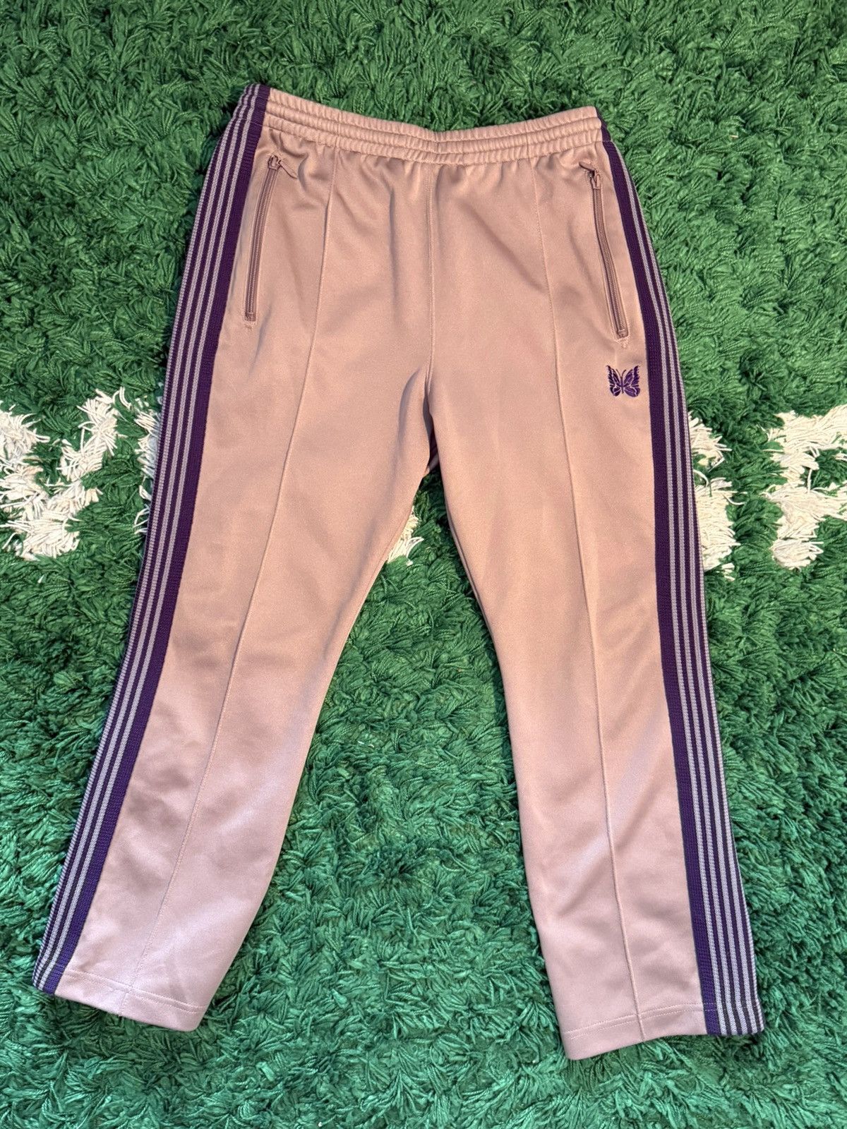 Needles Needles Track Pants - Mauve/Purple Size US 31 - 1 Thumbnail