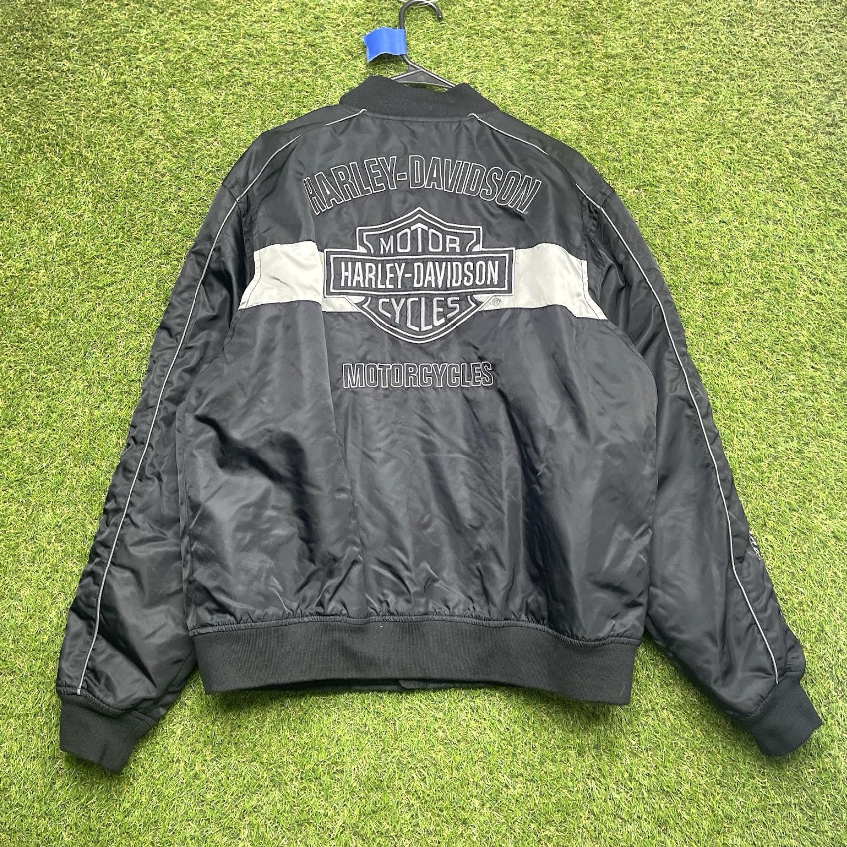 Harley Davidson VINTAGE Harley-Davidson Jacket Mens Large Nylon Embroidered Motorcycle Riding Biker Size US L / EU 52-54 / 3 - 2 Thumbnail