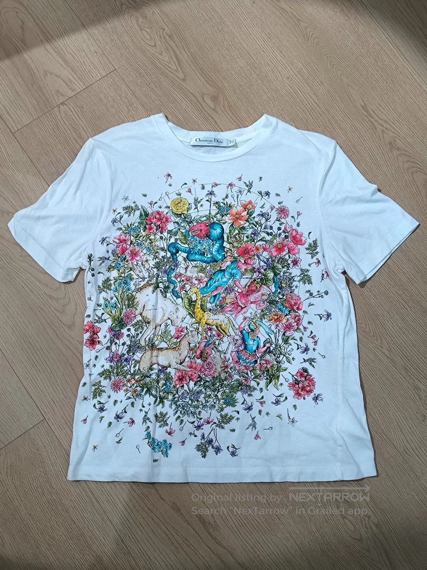 Dior Dior Zoo Vine Print White T. Size S / US 4 / IT 40 - 1 Thumbnail