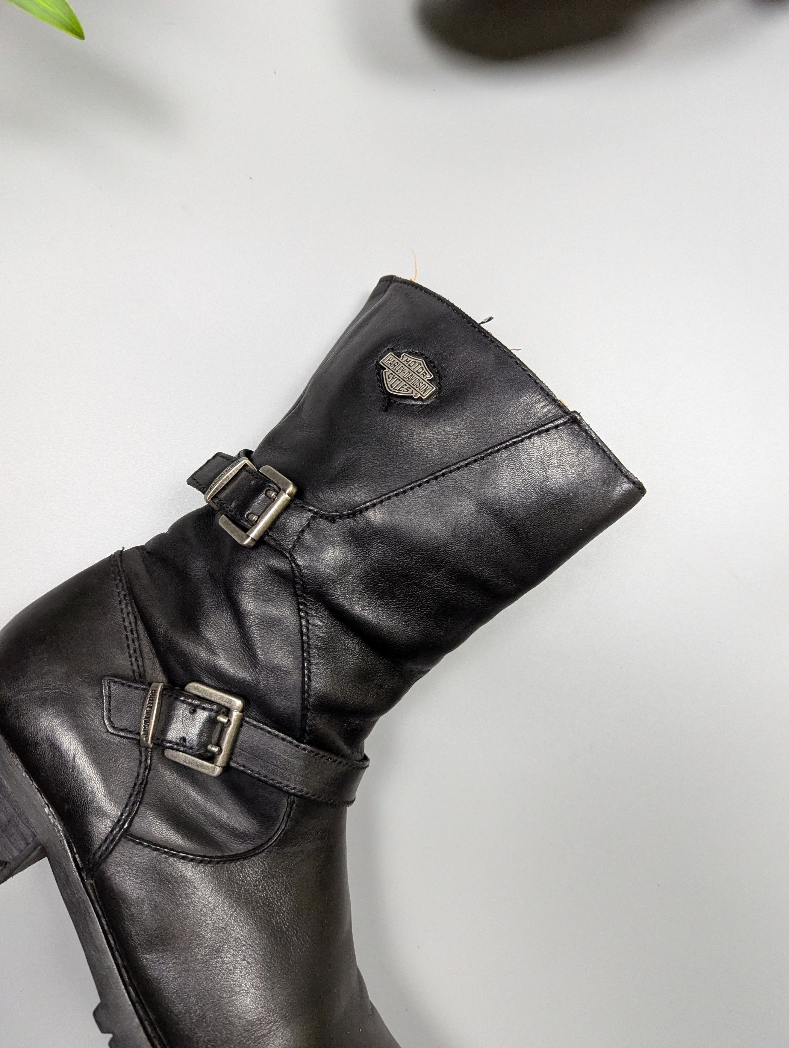 Harley Davidson Harley Davidson Womens VTG Leather Biker Motorcycle Boots Size US 9.5 / IT 39.5 - 10 Thumbnail