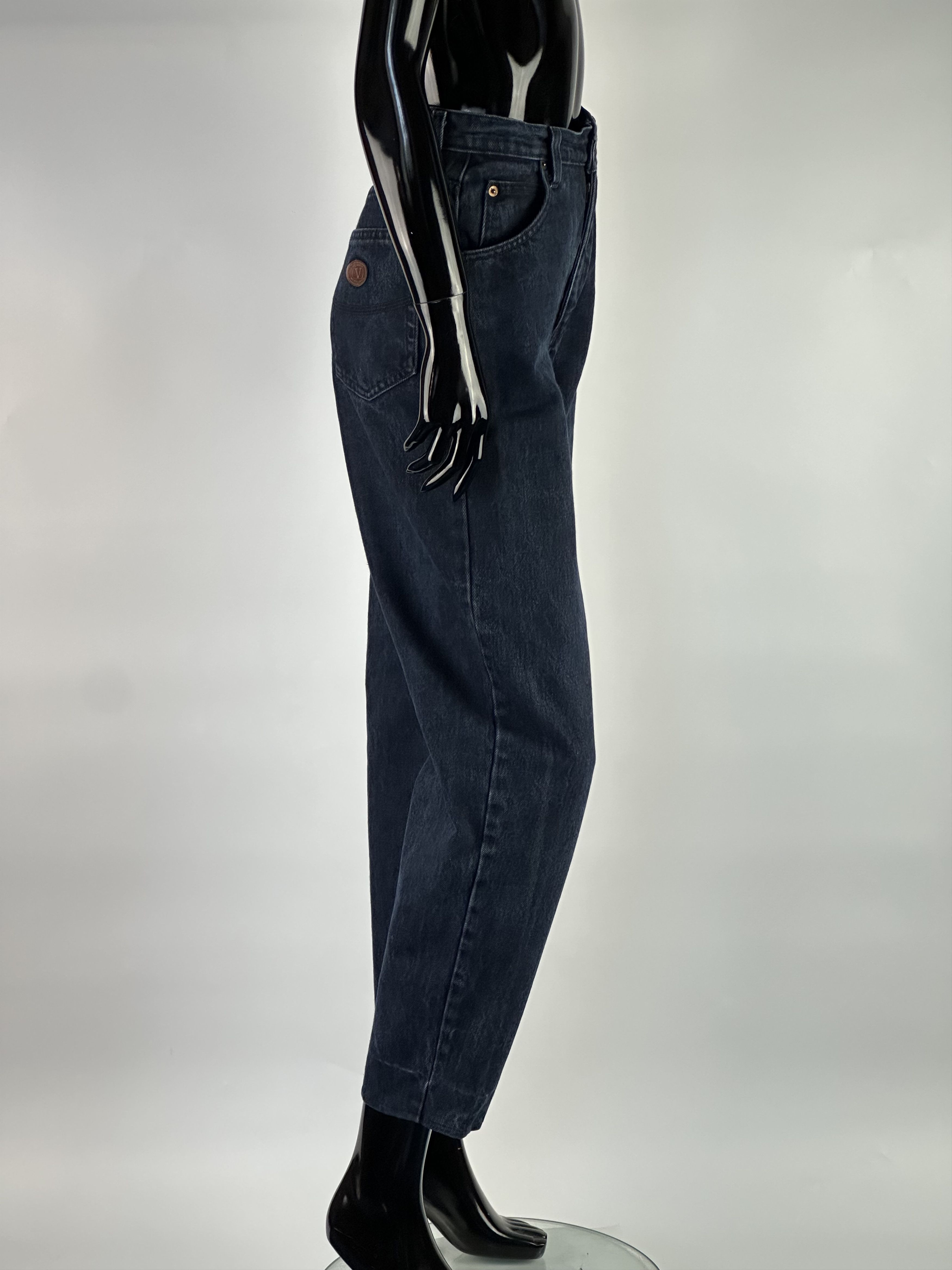 Valentino × Vintage 90s Valentino Vintage Mom Jeans Denim Pants Blue Size 27 Size 27" / US 4 / IT 40 - 3 Thumbnail