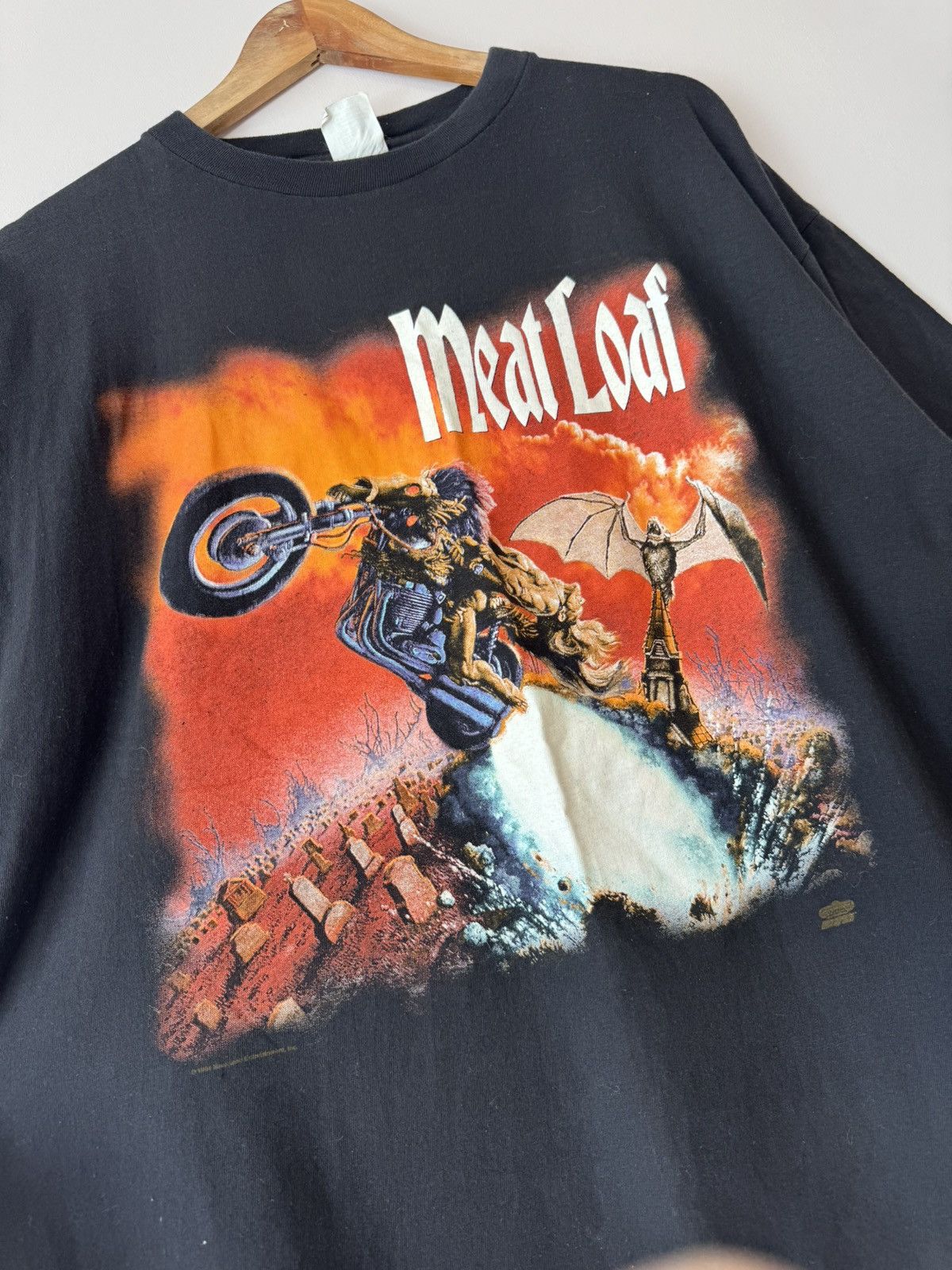 Band Tees Vintage Meat Loaf 1994 Bat Out Of Hell Shirt Rock T-shirt Size US XXL / EU 58 / 5 - 5 Thumbnail