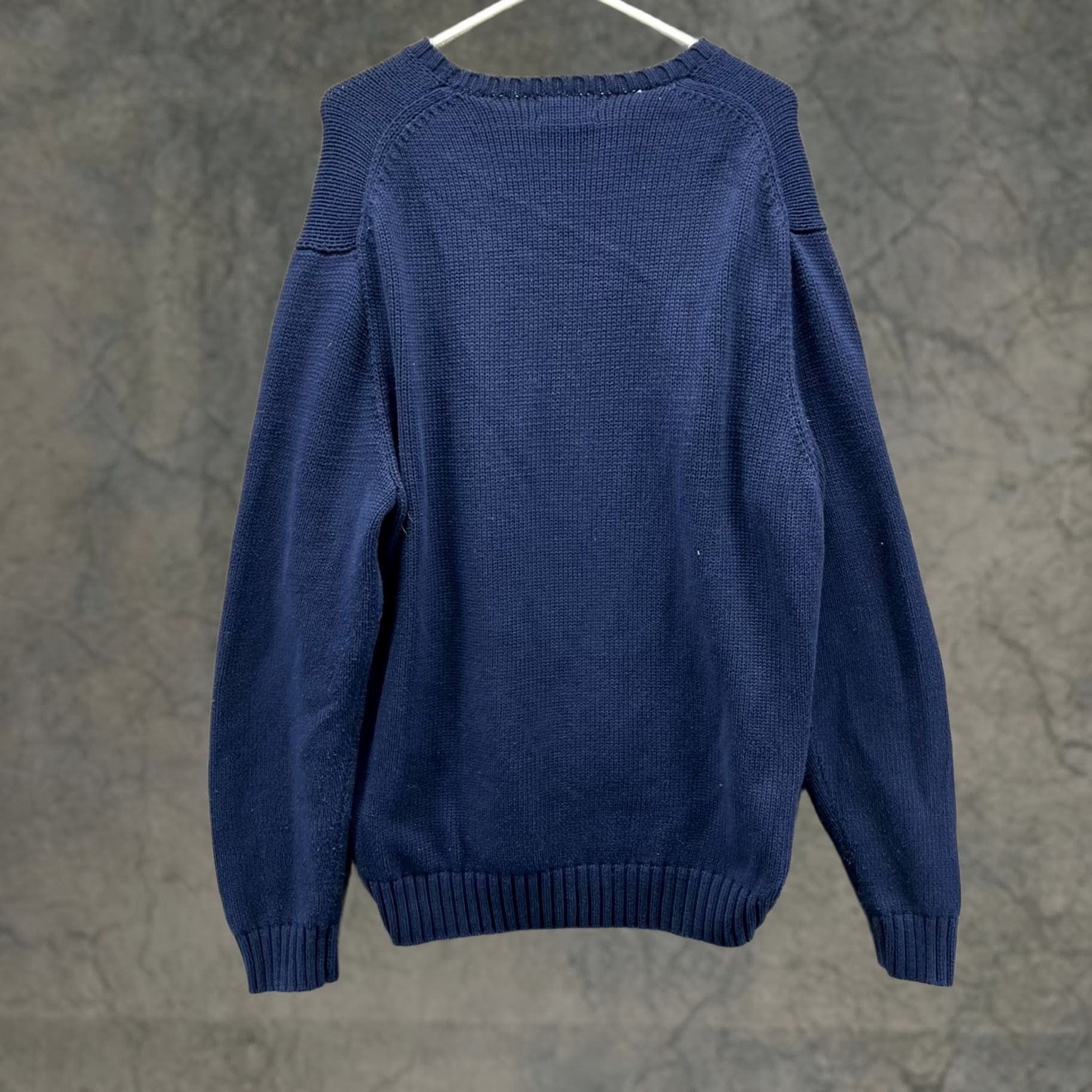Polo Ralph Lauren VINTAGE Polo Ralph Lauren Sweater Men XL Blue Navy Pullover Fleece Pony Knit Crew Neck Draped All Seasons Gift Size US XL / EU 56 / 4 - 1 Thumbnail