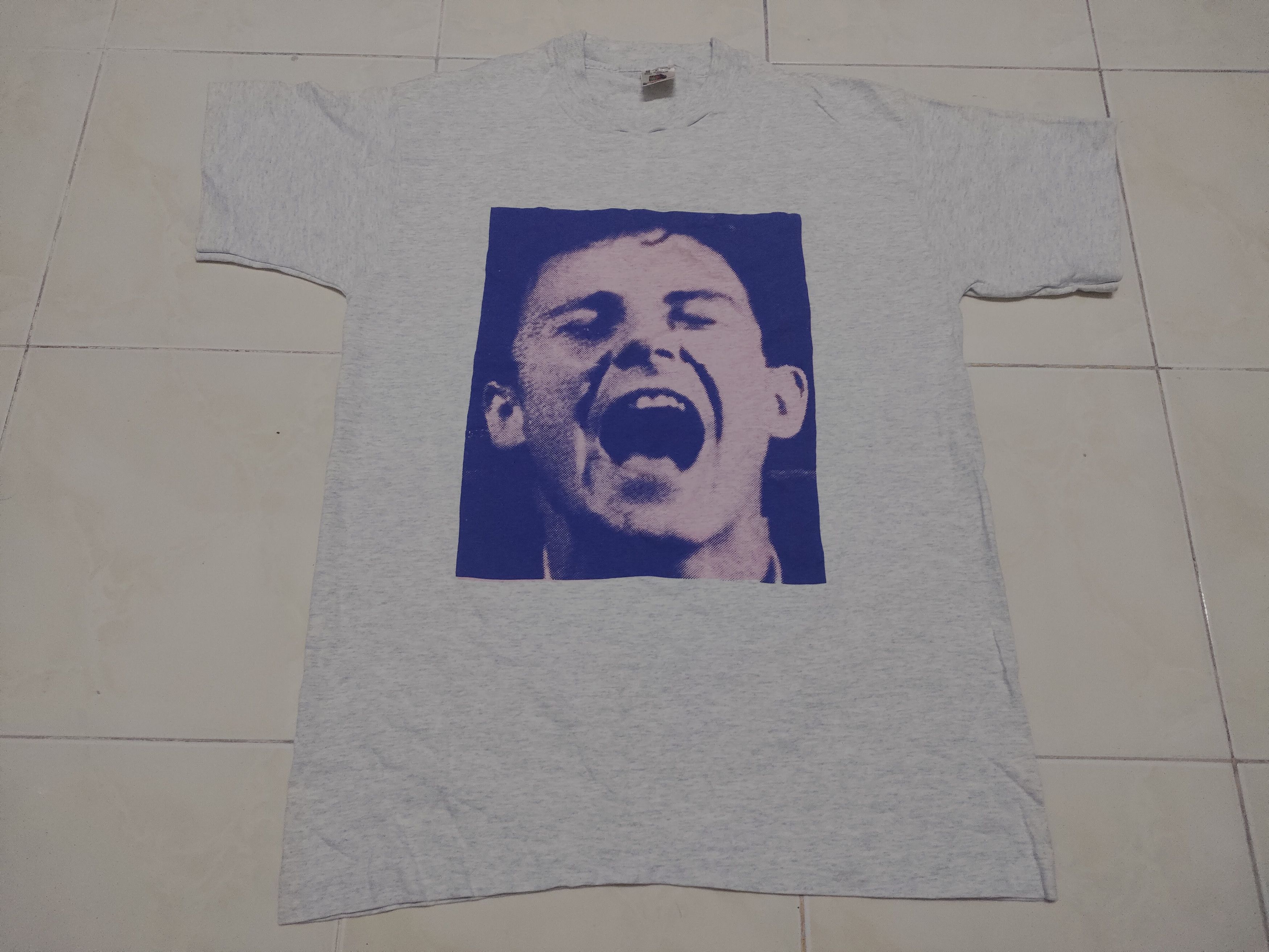 image of Morrissey x Rock T Shirt Vintage Morissey The Smith Punk Music Rock Tee in Grey, Men's (Size Medium