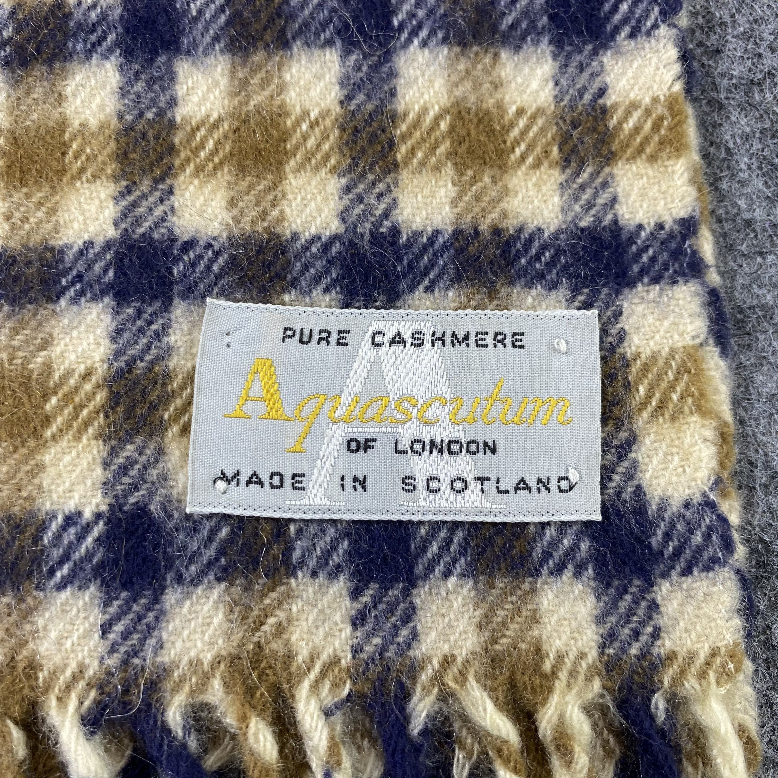 Aquascutum Aquasqutum Cashmere Muffler/ Scar / Neckwear -T1386 Size ONE SIZE - 5 Thumbnail