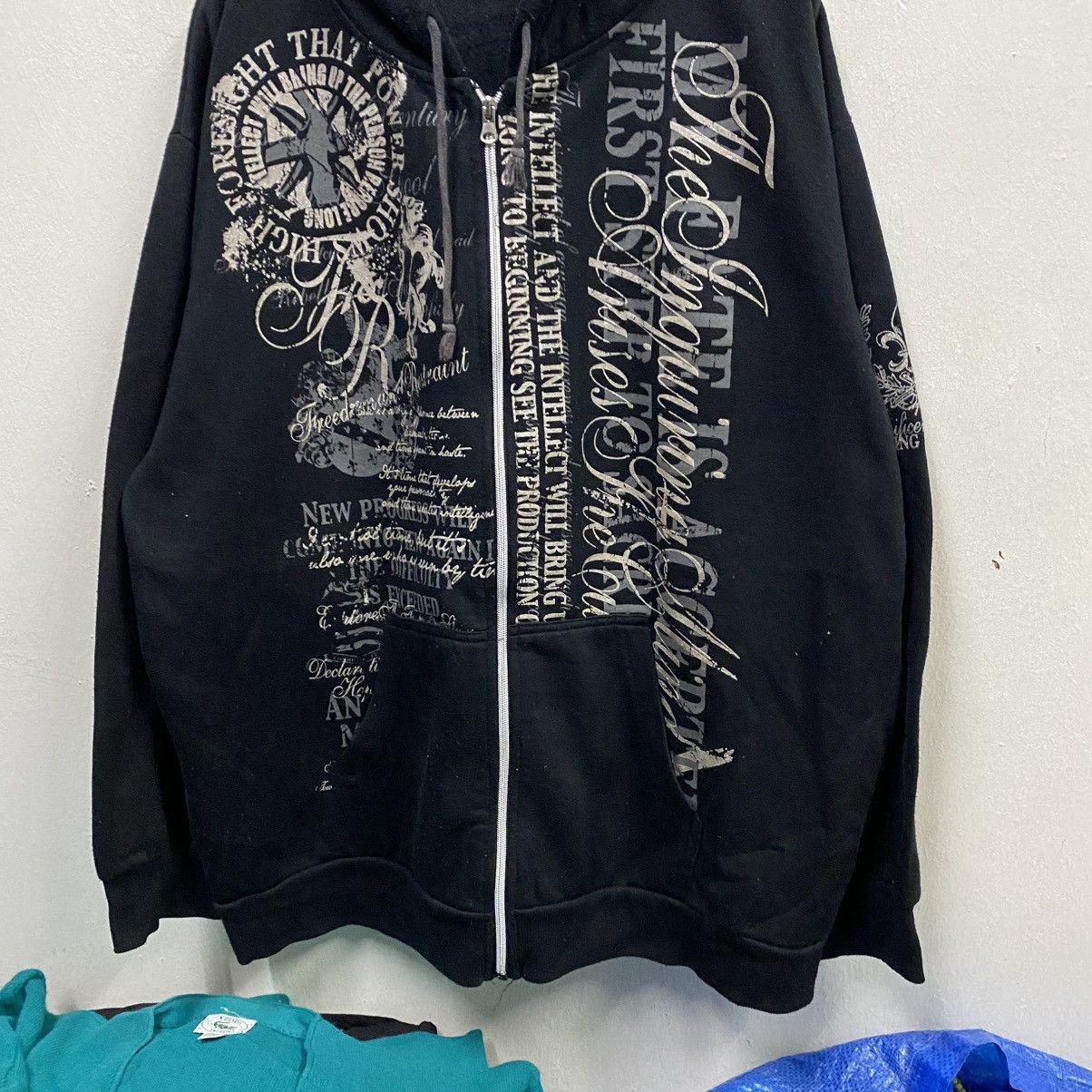 Hysteric Glamour Time Step Poem Black Zip Hoodie Size US XXL / EU 58 / 5 - 4 Thumbnail