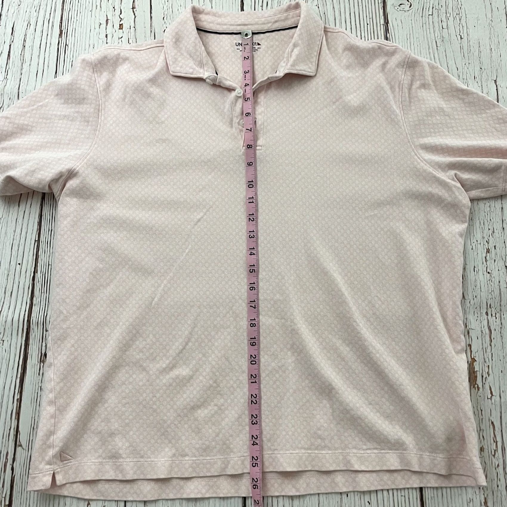 UNTUCKit UNTUCKit Short Sleeve Polo Shirt Men's XXL Pink Button-Up Shirt XL? No, XXL Pink Short Sleeve Polo Shirt Men Untuckit - Button-Up Cotton Size US XXL / EU 58 / 5 - 4 Thumbnail