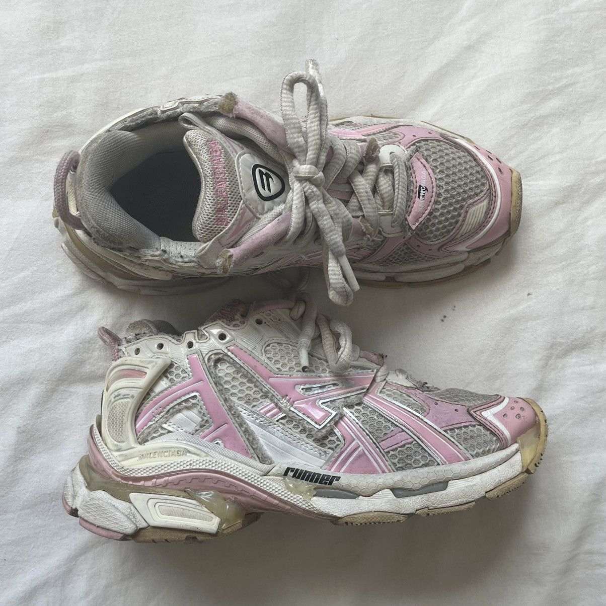 Balenciaga Balenciaga Runner white/pink Size US 5 / IT 35 - 5 Thumbnail