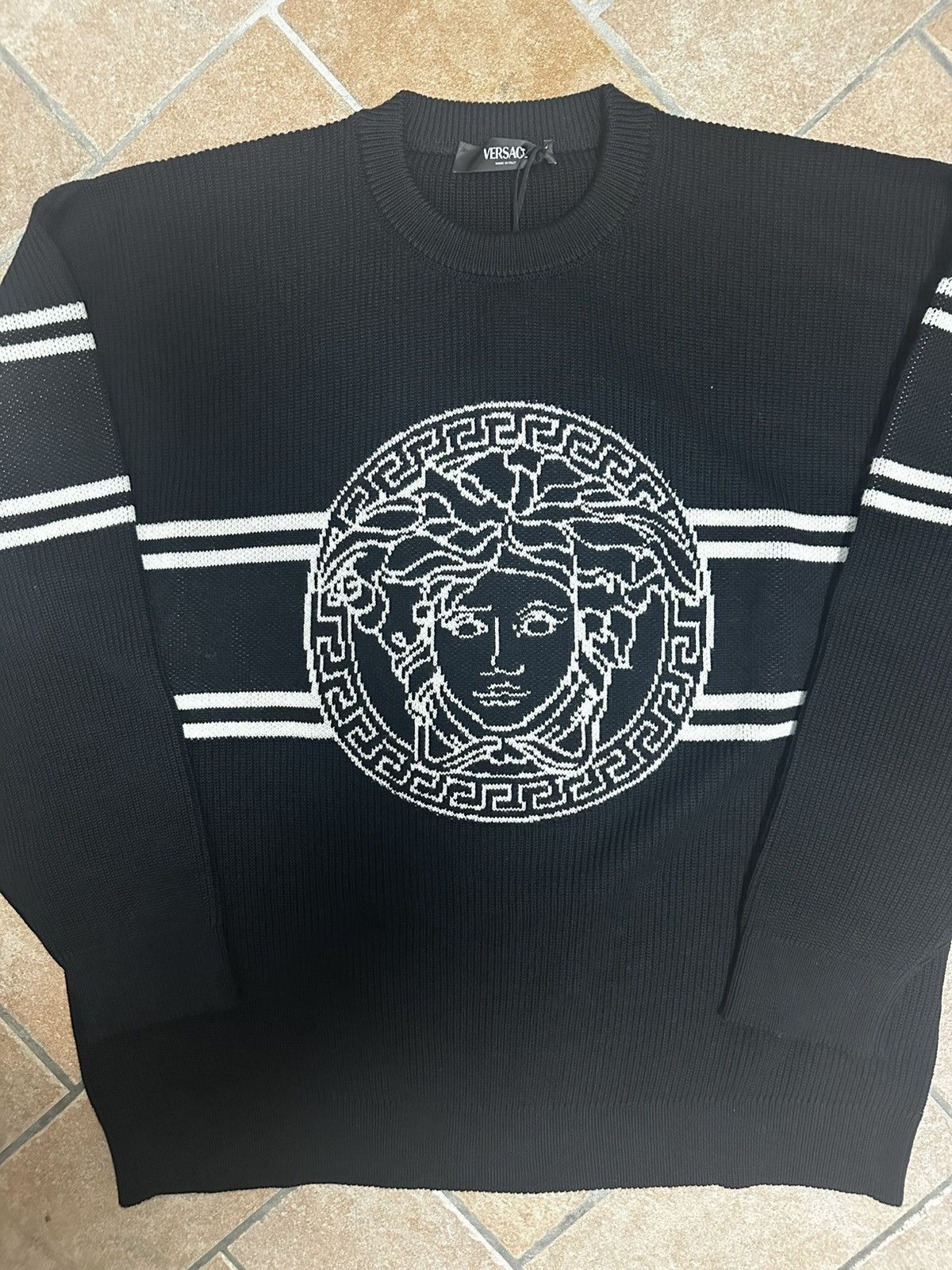 Versace Versace Black Sweatshirt Size US XL / EU 56 / 4 - 2 Thumbnail