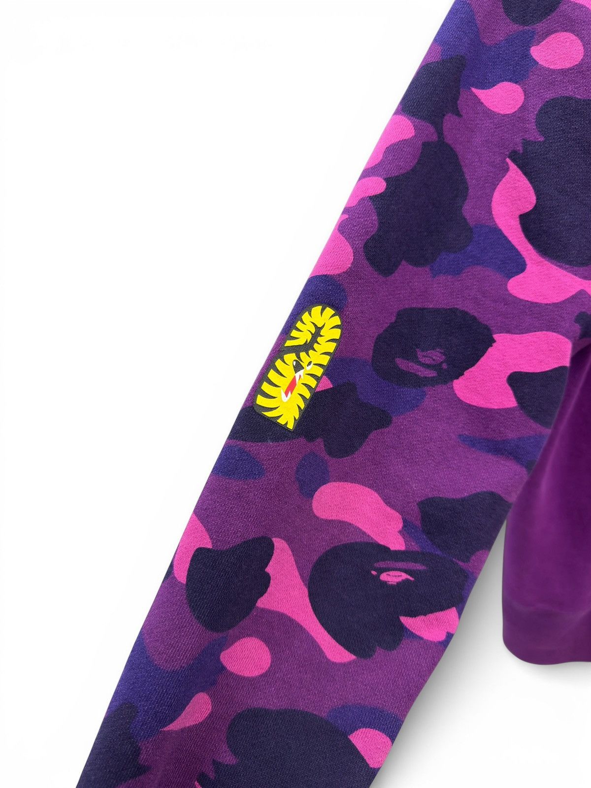 Bape Bape Purple Camo Tiger Zip Up Hoodie Size US S / EU 44-46 / 1 - 4 Thumbnail