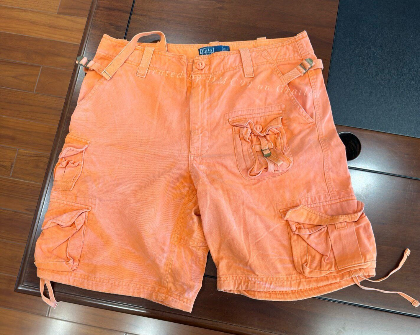 Polo Ralph Lauren Ralph Lauren Orange Multi-Pocket Vintage Shorts Size US 36 / EU 52 - 1 Thumbnail