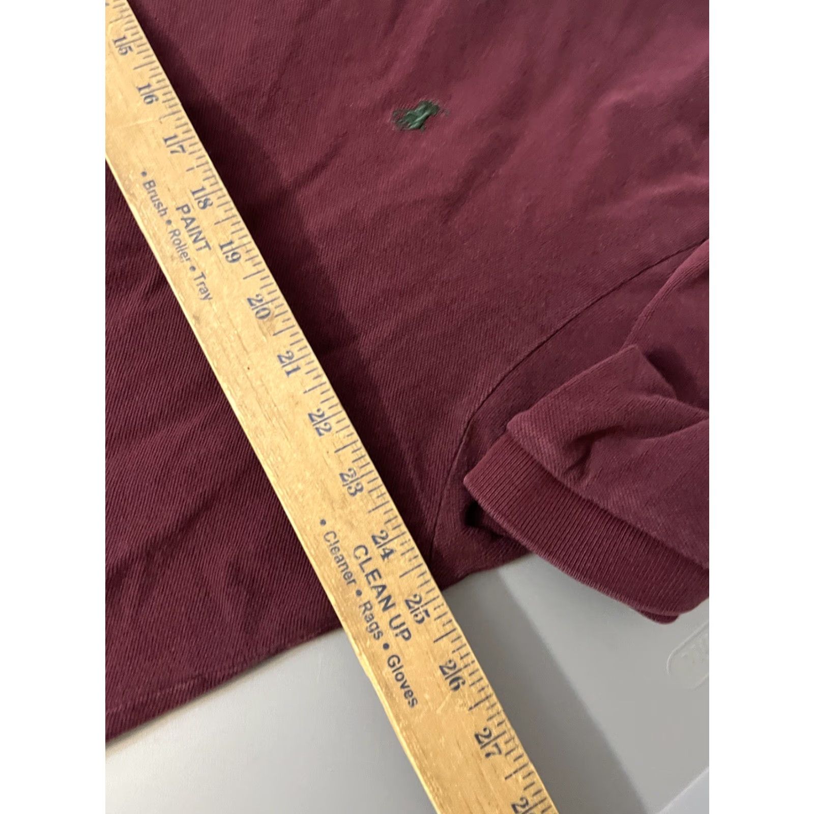 Polo Ralph Lauren Polo Ralph Lauren Polo Shirt Mens 2XL Maroon Solid Logo Pony Short Sleeve Vintage Style Regular Fit Size US XXL / EU 58 / 5 - 5 Thumbnail