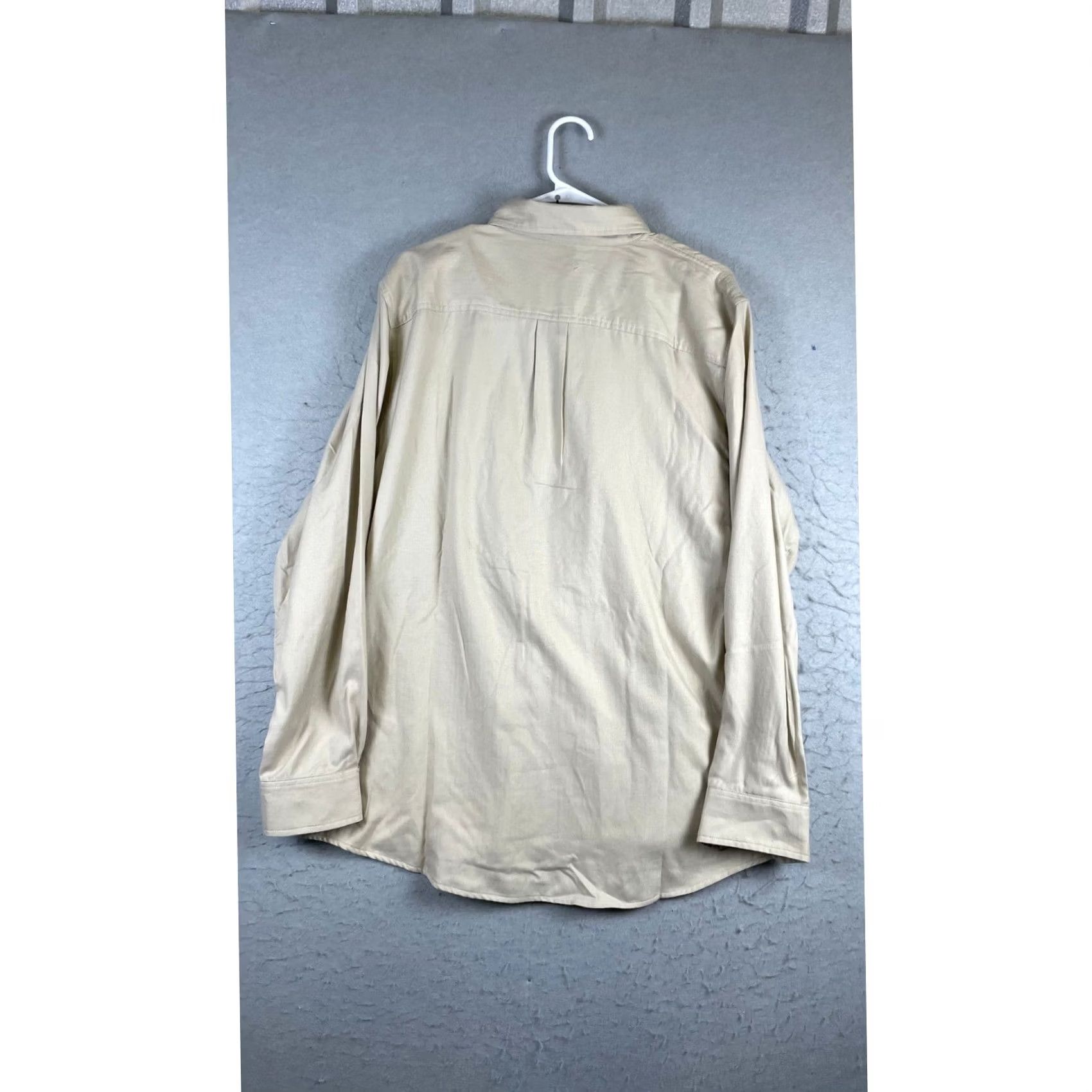 Vintage GameGuard Flannel Shirt Men L Clay New Long Sleeve Herringbone Button Down Beige 1073 Size US L / EU 52-54 / 3 - 3 Thumbnail
