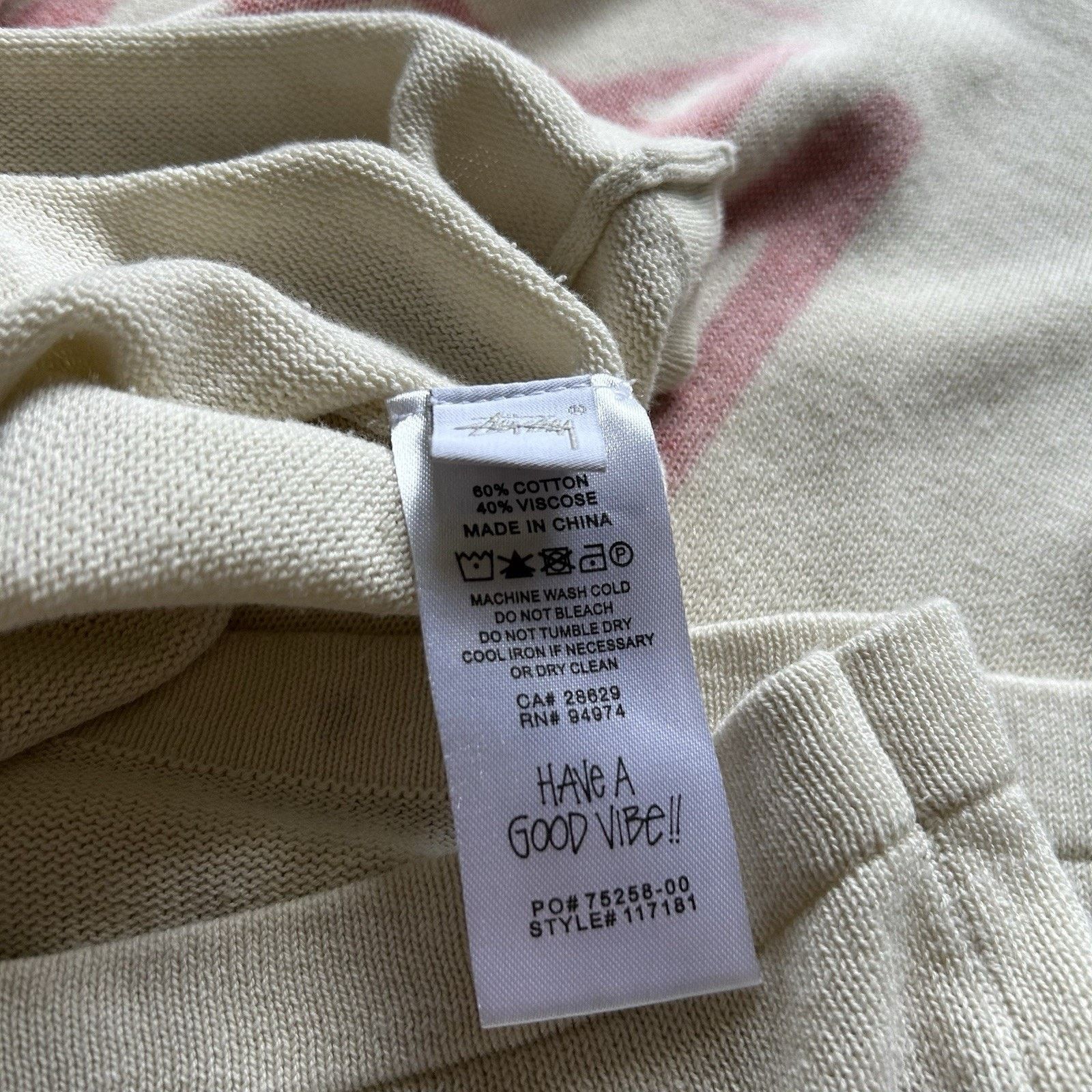 Stussy Stussy Football Crew Shirt Medium Long Sleeve Viscose Rare Size US M / EU 48-50 / 2 - 9 Thumbnail