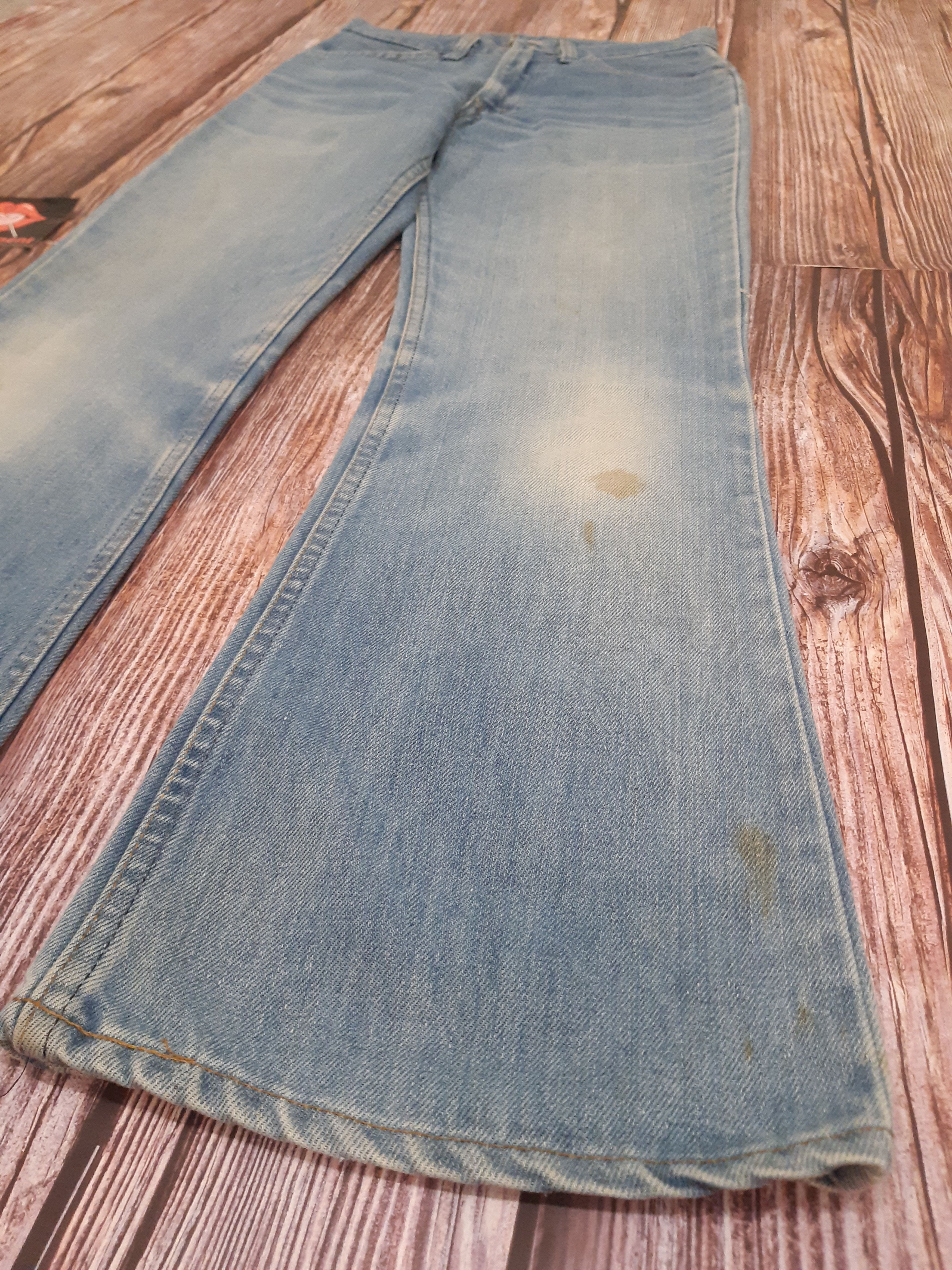Levi's Levis 646 Bell Bottom Flare Bootcut Orange Tab TALON Jeans Size US 28 / EU 44 - 3 Thumbnail