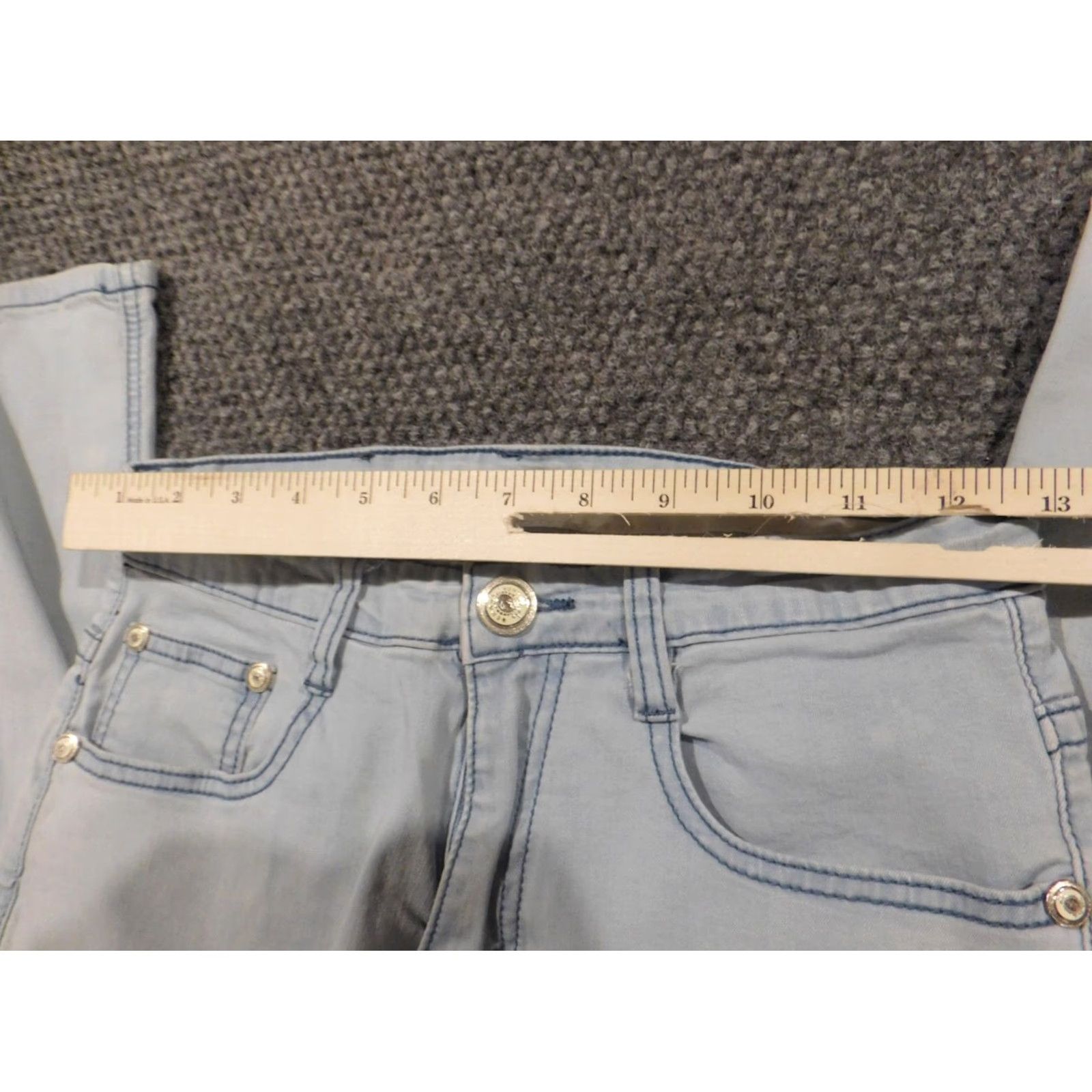 Hunter Demon & Hunter Jeans Womens Skinny Slim 26 Blue Denim Cotton Blend Stretch Zipper Inseam 29 in Modern Designer Boys? Size 26" / US 2 / IT 38 - 3 Thumbnail