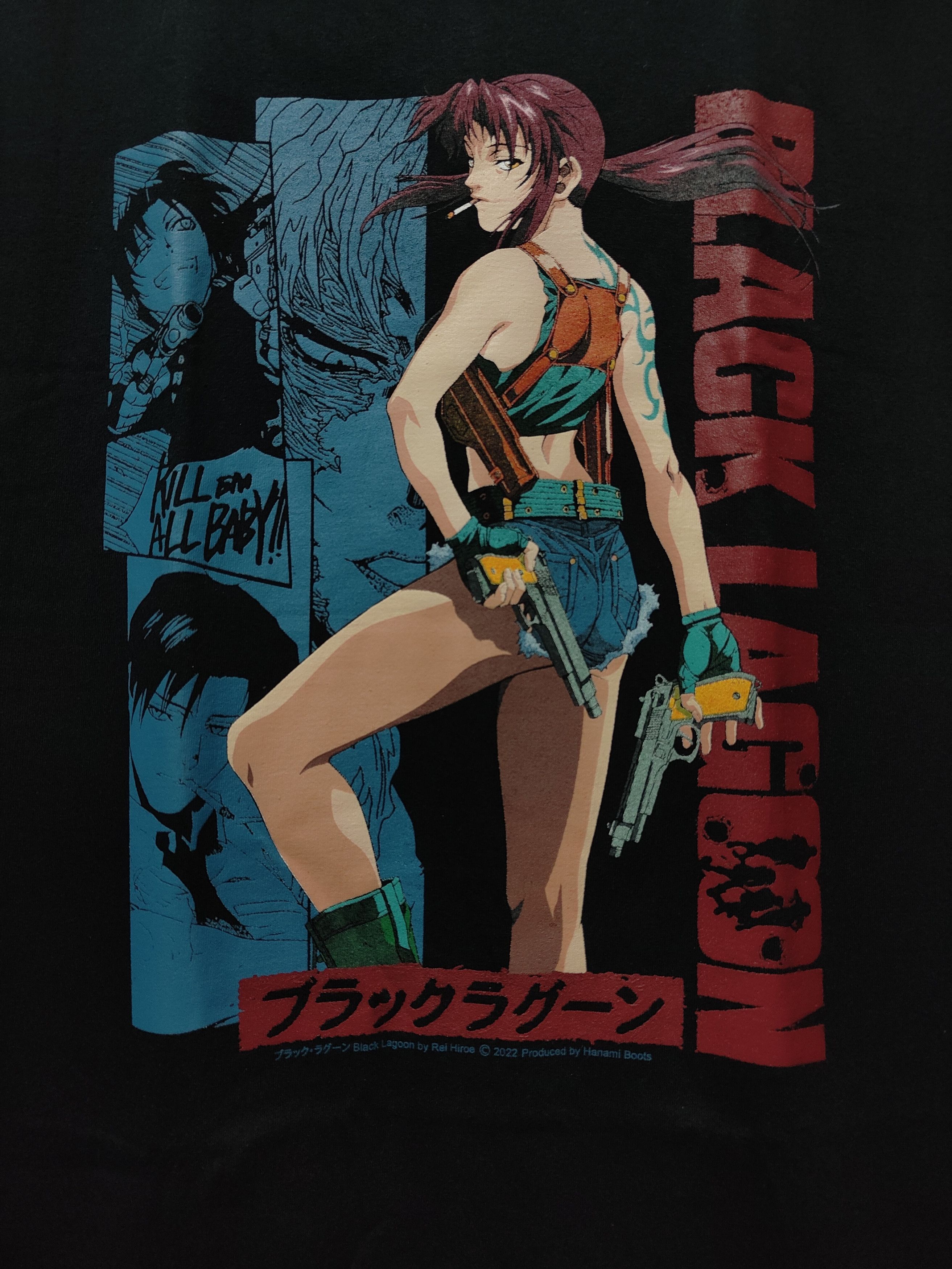 Anime Black Lagoon Revy T-shirt Size US XL / EU 56 / 4 - 2 Thumbnail