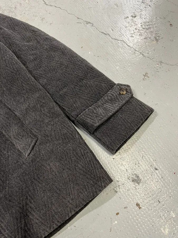 Emporio Armani 2010s Emporio Armani Iridescent Faux Fur Collar Grey Coat Size US M / EU 48-50 / 2 - 7 Thumbnail