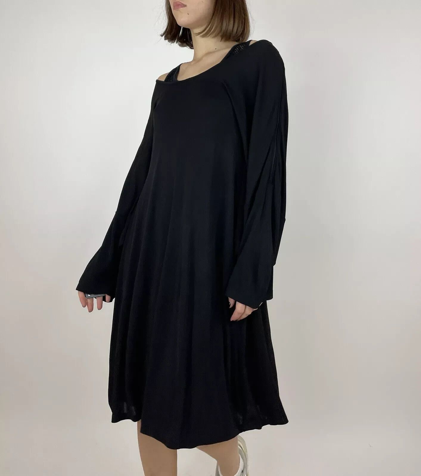Maison Margiela Maison Martin Margiela Mesh Details Viscose Womens Dress Size M / US 6-8 / IT 42-44 - 2 Thumbnail