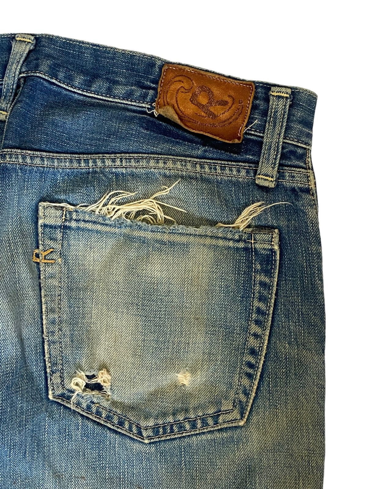 Vintage 45 RPM Archive Japan Jeans Light Mud Dirty Washed