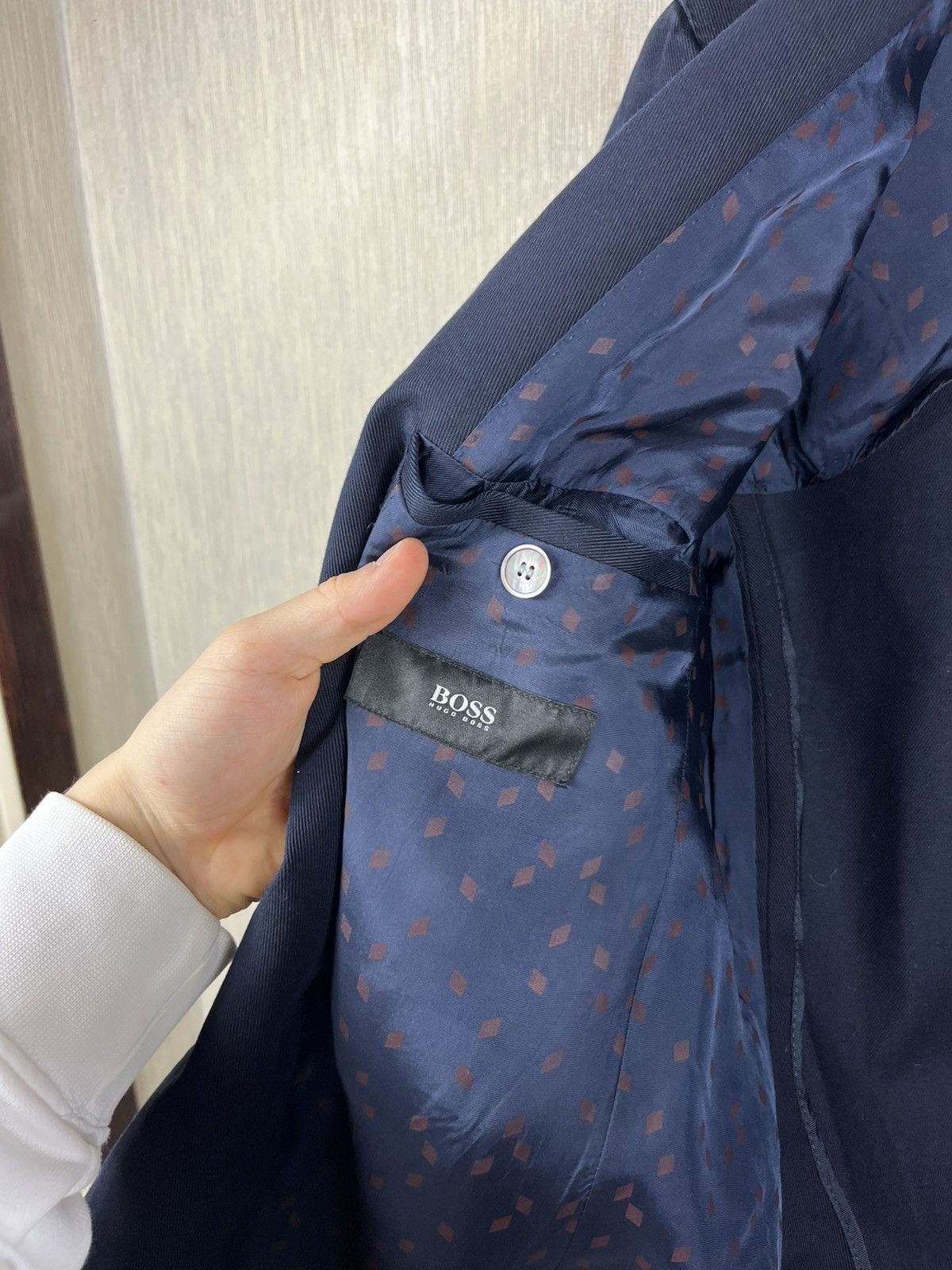 Designer × Hugo Boss Hugo Boss cotton stretch blazer travel jacket Size US M / EU 48-50 / 2 - 14 Thumbnail