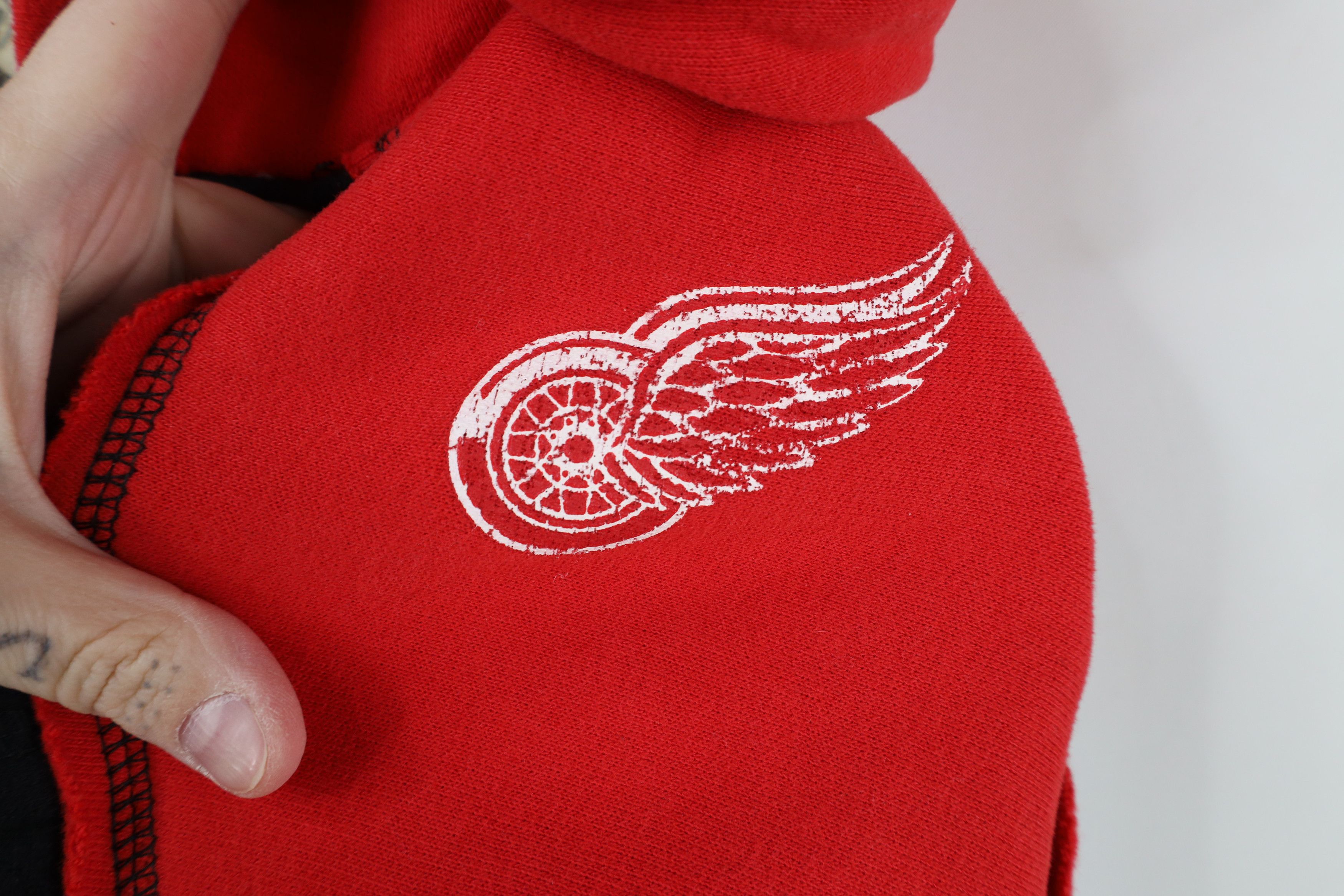 Vintage Vintage CCM Hockey Red Wings Hockey Jersey Hoodie Sweatshirt Size L / US 10 / IT 46 - 11 Thumbnail