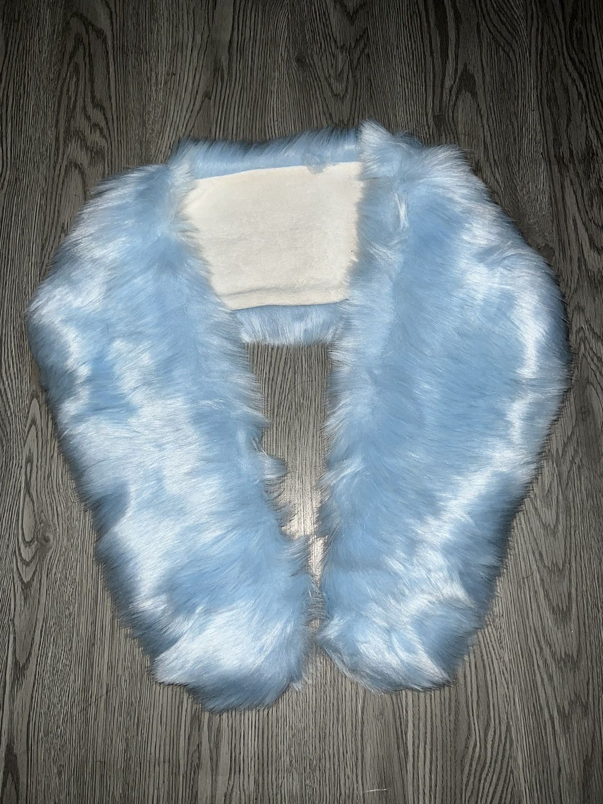 Japanese Brand Blue faux fur winter wrap scarf ❄️💙 Size ONE SIZE - 3 Thumbnail