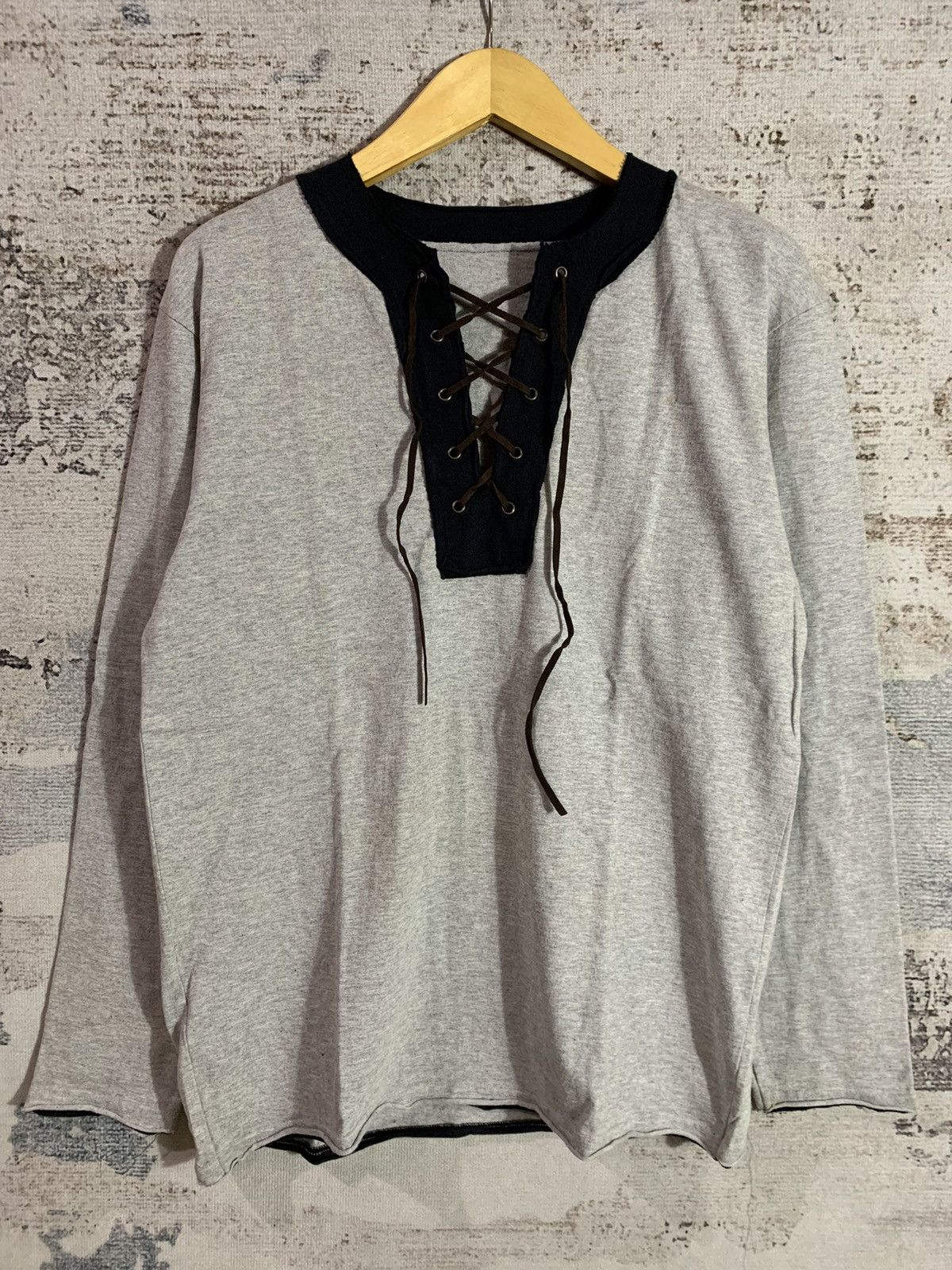 If Six Was Nine Y2k Gothic Lace Up Longsleeve Undefined Size US L / EU 52-54 / 3 - 1 Thumbnail
