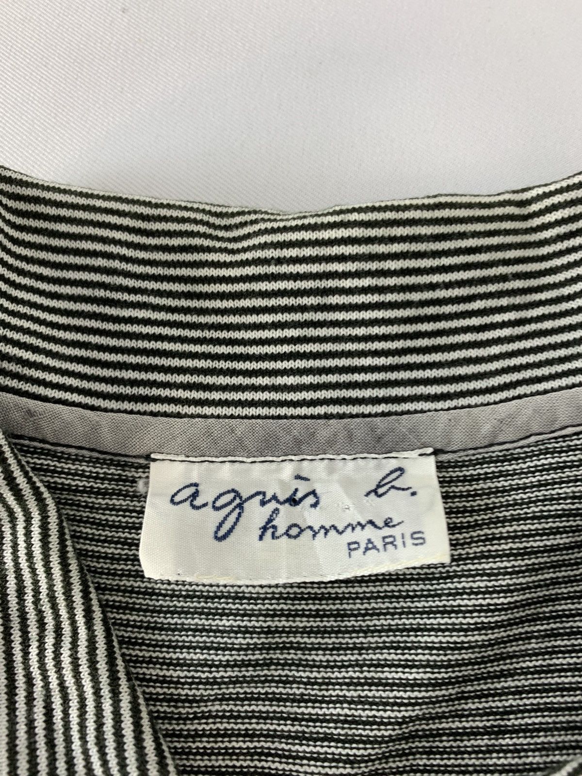 agnes b. 90s Agnes B Homme Striped Polo Single Pocket Size US M / EU 48-50 / 2 - 6 Thumbnail