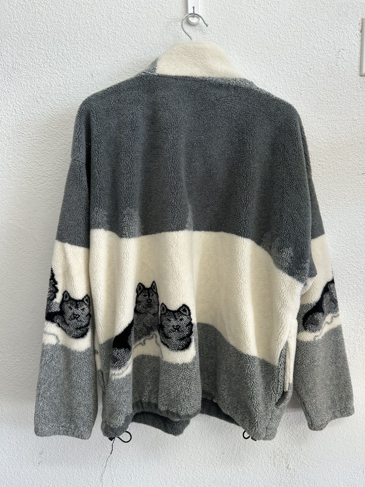 Other 90’s Grey Wolfs Zip Up Sweater Size US L / EU 52-54 / 3 - 2 Thumbnail