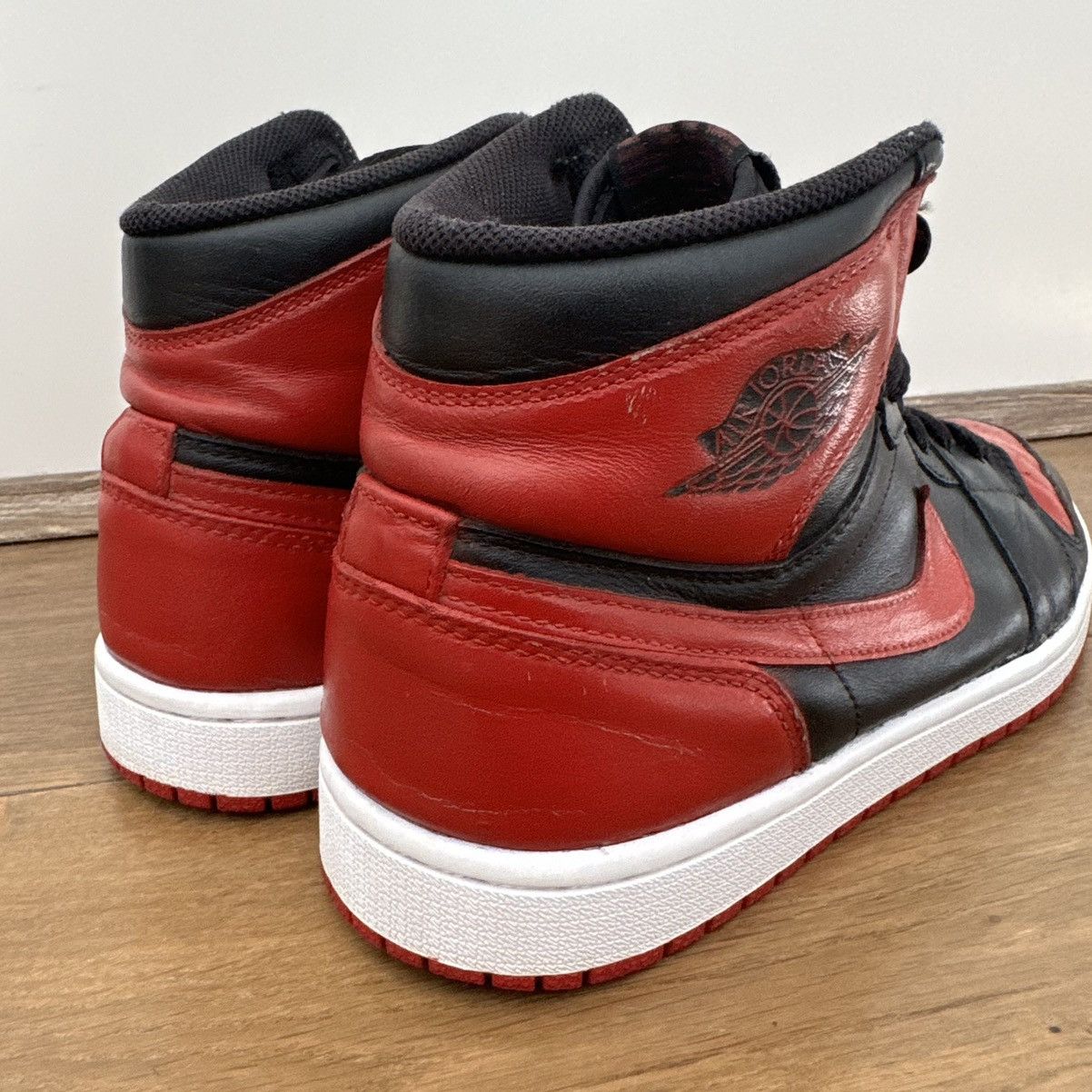 Jordan Brand Jordan 1 High Retro Bred 2013 Size US 8 / EU 41 - 6 Thumbnail