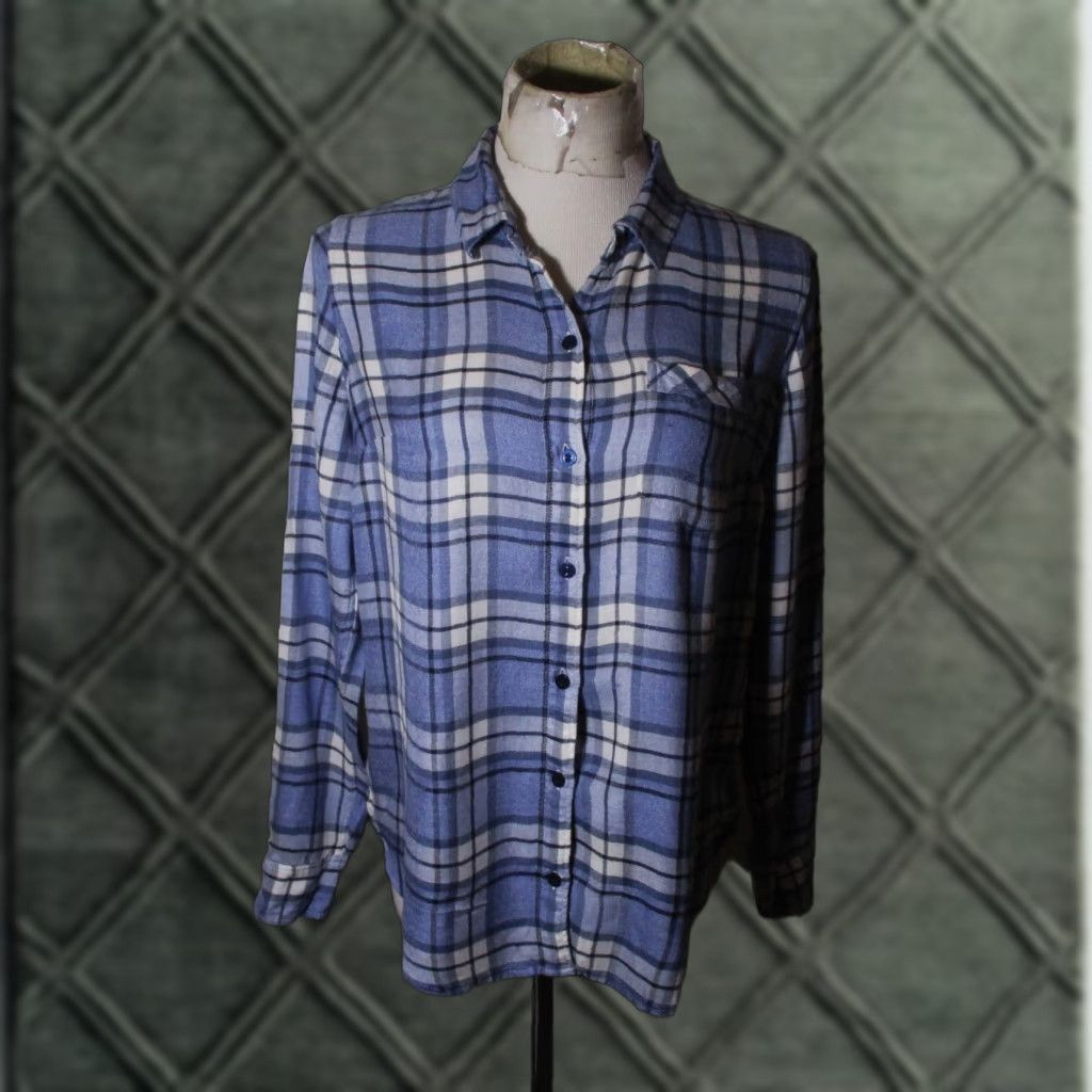 Lucky Brand Lucky Brand Blue Long Sleeve Button Shirt S/P Women Size S / US 4 / IT 40 - 1 Thumbnail