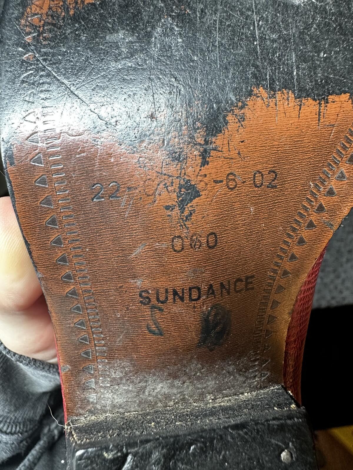 Unknown London Vintage Fling Sundance Black and Red Leather Cowboy Boots Size US 6 / IT 36 - 9 Thumbnail
