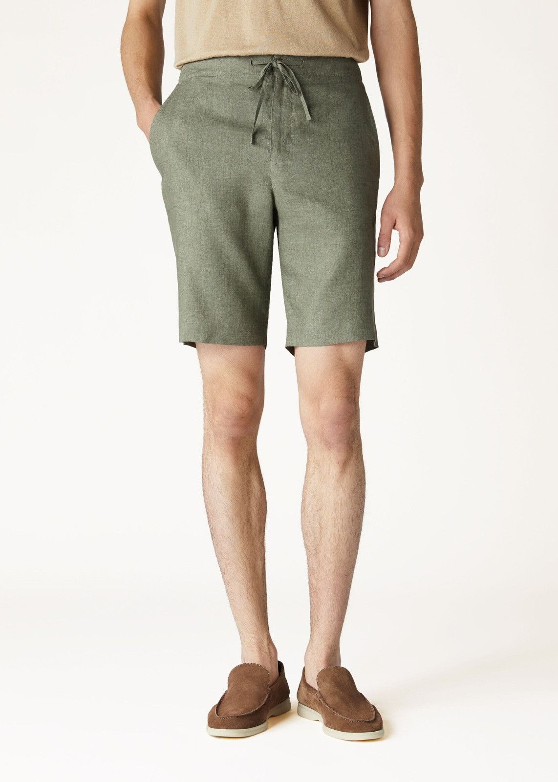 Loro Piana o1srvl11e0325 FAM2486 Bermuda Short in Green Size US 40 / EU 56 - 6 Thumbnail