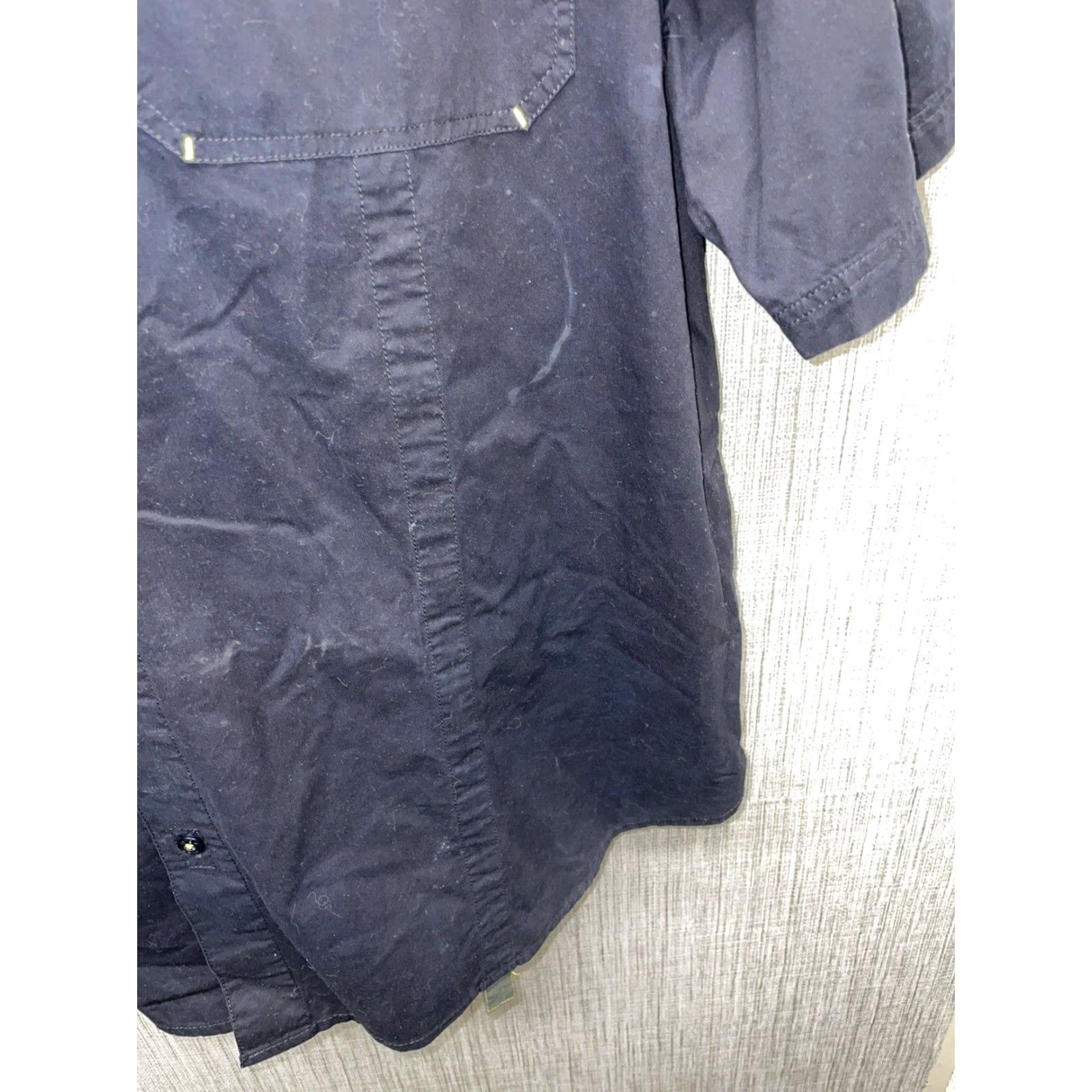 Vintage VINTAGE Eight 732 Black Button-Down Shirt Mens 4XL Short Sleeve Clothing Size US XXL / EU 58 / 5 - 4 Thumbnail