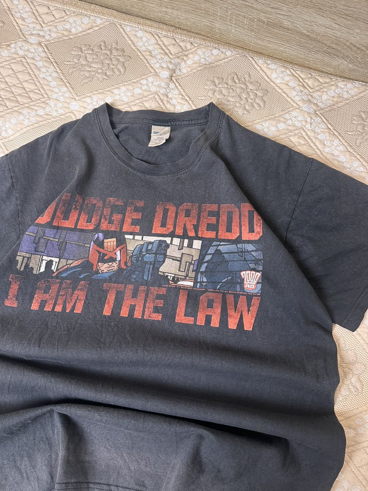 Vintage 🔥 JUDGE DREDD Vintage Cartoon Movie T Shirt Tee USA Anime Size US L / EU 52-54 / 3 - 1 Thumbnail