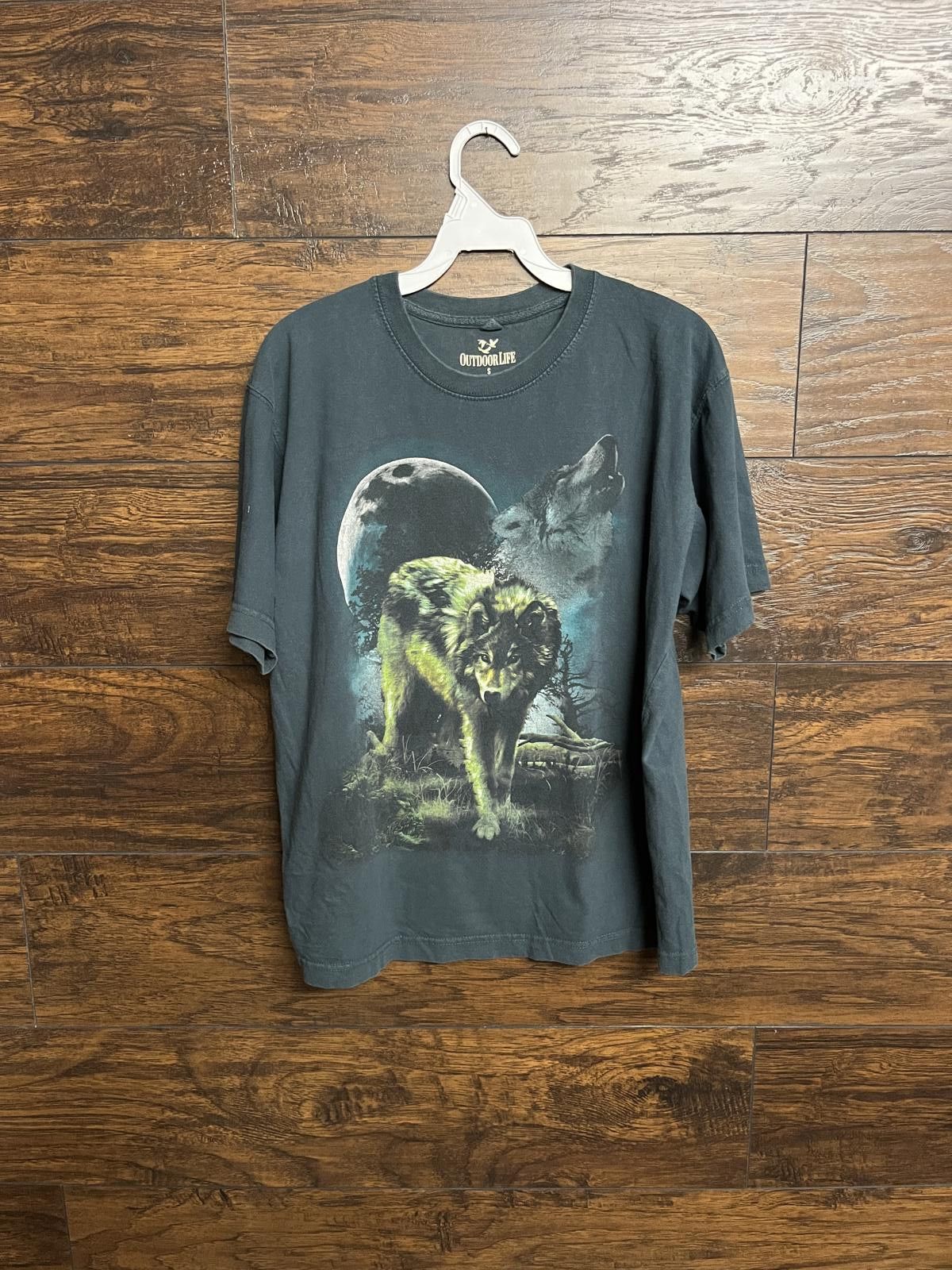 Other Faded T-shirt Howling Wolf Full Moon Tee Howl Size US S / EU 44-46 / 1 - 1 Thumbnail