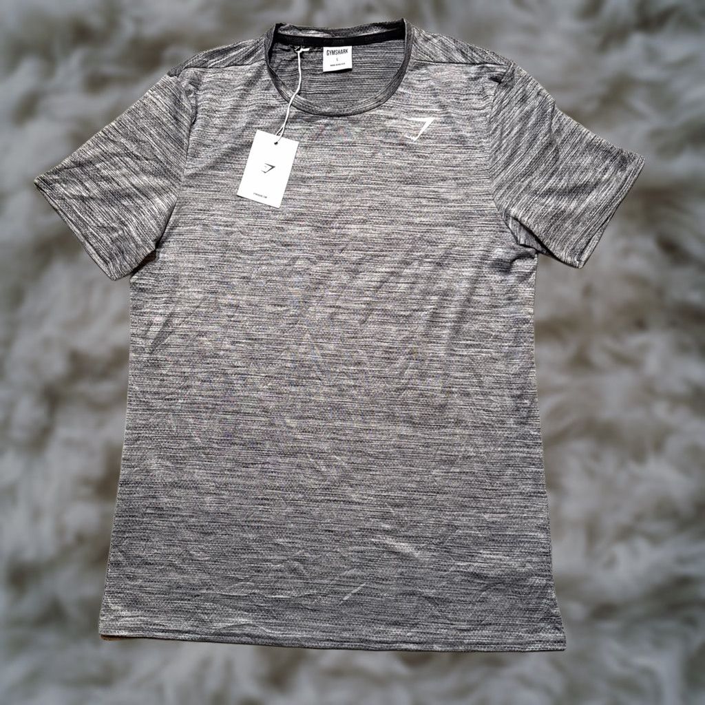 Gymshark NWT Gymshark T-Shirt Men L Gray Arrival Marl Long Sleeve Athleisure Gym Size US L / EU 52-54 / 3 - 1 Thumbnail