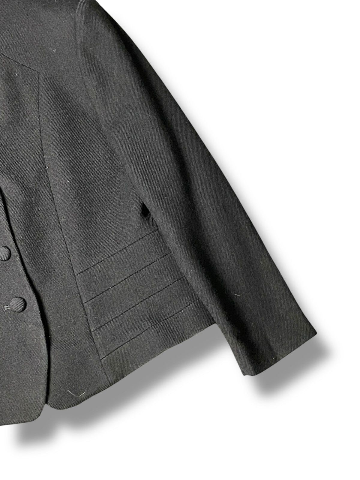 Japanese Brand Yuki Torii Japanese Brand Crop Wool Jacket (57) Size US XXS / EU 40 - 3 Thumbnail