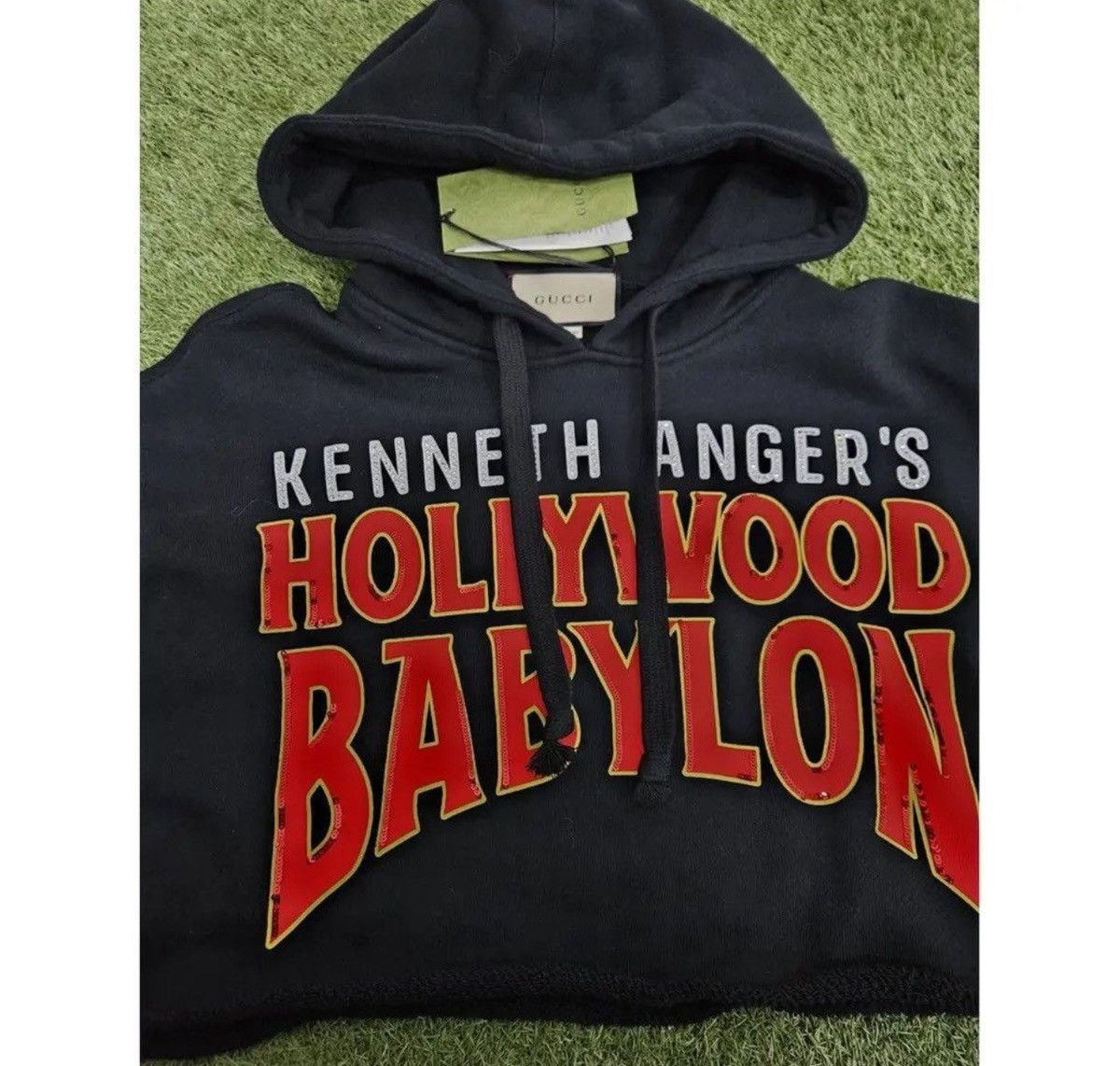 Gucci GUCCI BLACK CROPPED HOODIE Size XS / US 0-2 / IT 36-38 - 11 Thumbnail
