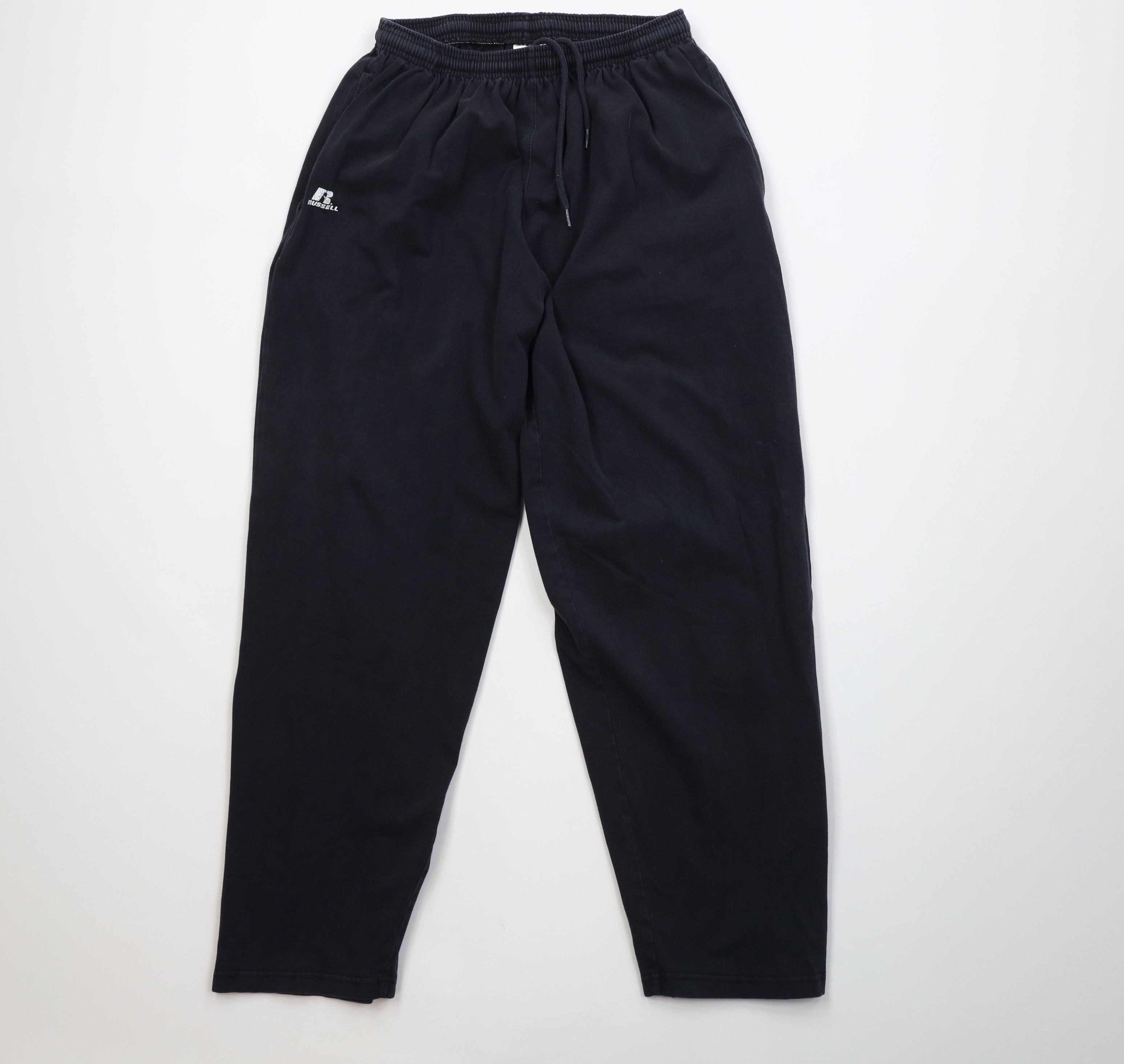Russell Athletic Vintage Y2K Russell Athletic Lightweight Cotton Pants Black Size US 32 / EU 48 - 1 Thumbnail
