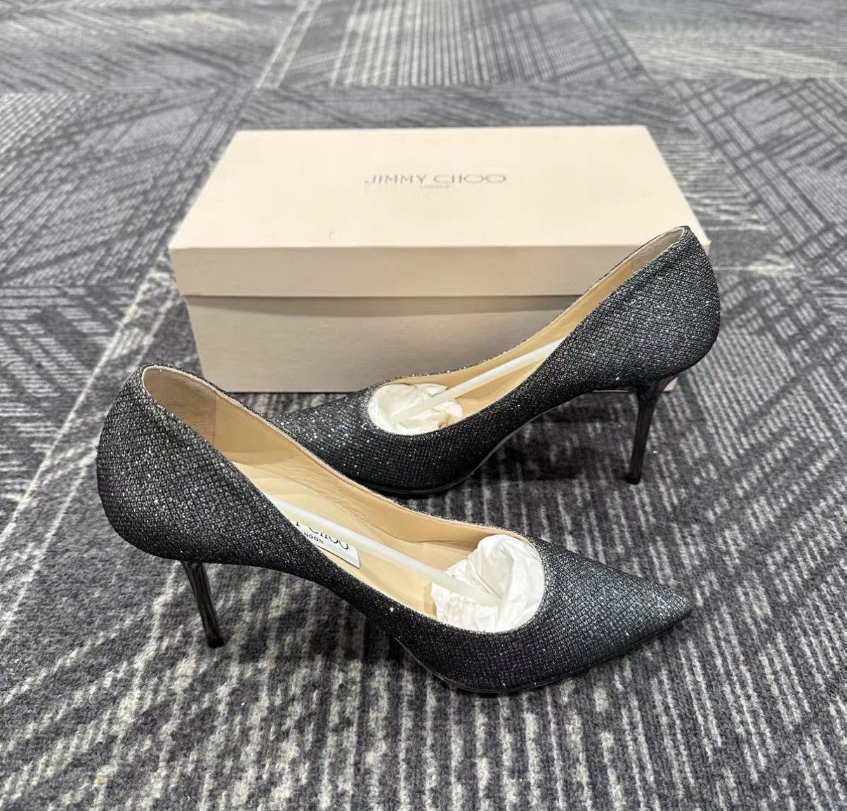 Jimmy Choo Jimmy Choo Silver Embellished High Heels J42 Size US 6.5 / IT 36.5 - 5 Thumbnail