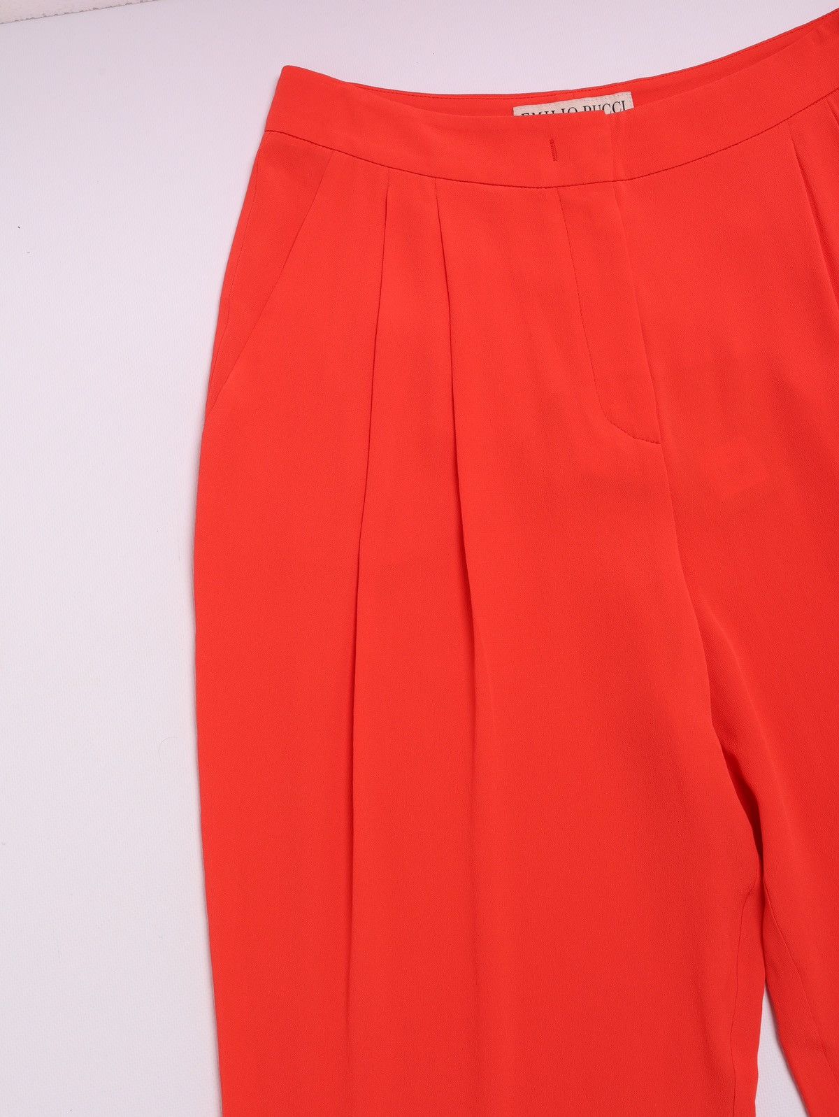 Emilio Pucci Emilio Pucci Acetate Silk Coral Pants Trousers Size 27" / US 4 / IT 40 - 6 Thumbnail